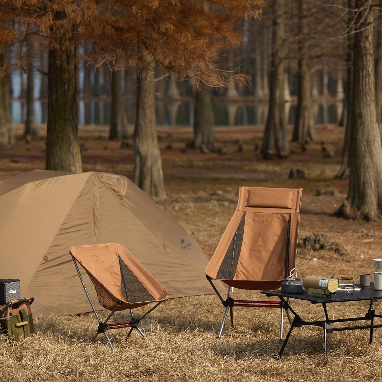 Ultralight Camping Chair 2.12 lbs Portable Backpacking Chair Folding Hiking Chair