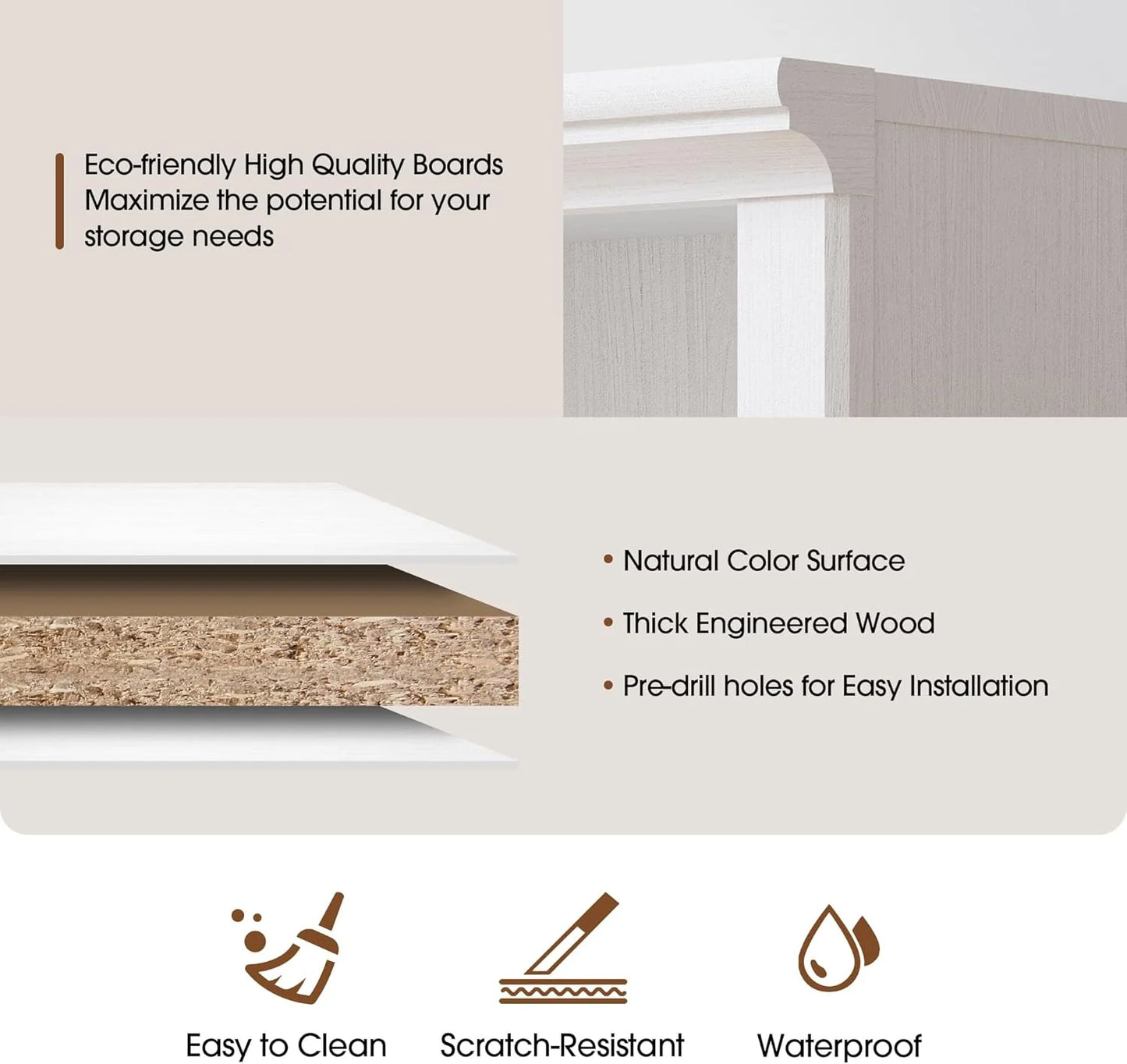 70-Inch Tall White Bookcase 5 Tiers Shelves Open Storage Bookshelf