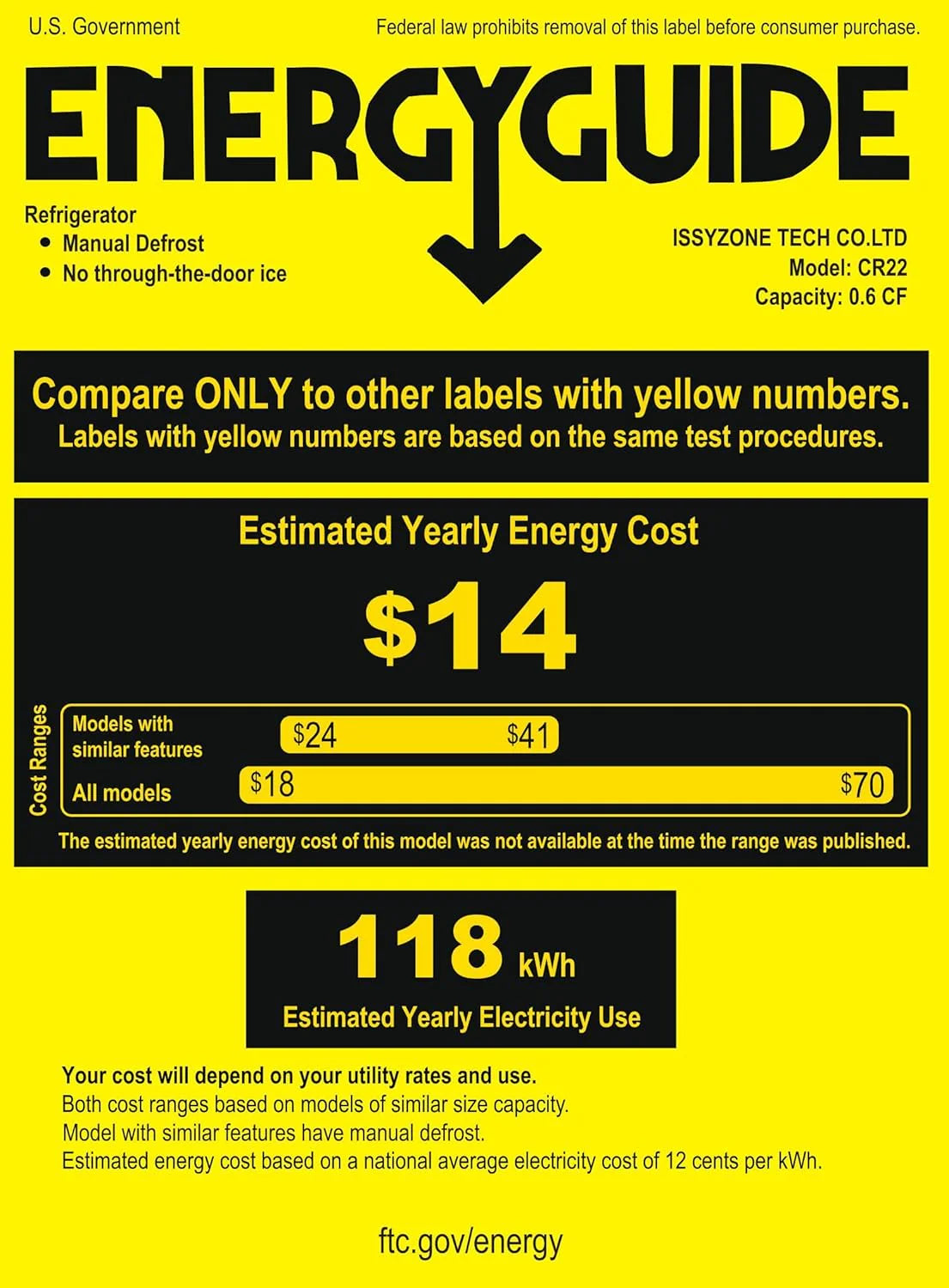 BougeRV 12 Volt Refrigerator 12V Car Fridge 23 Quart Portable Freezer Compressor Cooler 12/24V DC 110~240 Volt AC for Truck Van RV Camper SUV Travel Camping Road Trips Tailgating -8℉~50℉