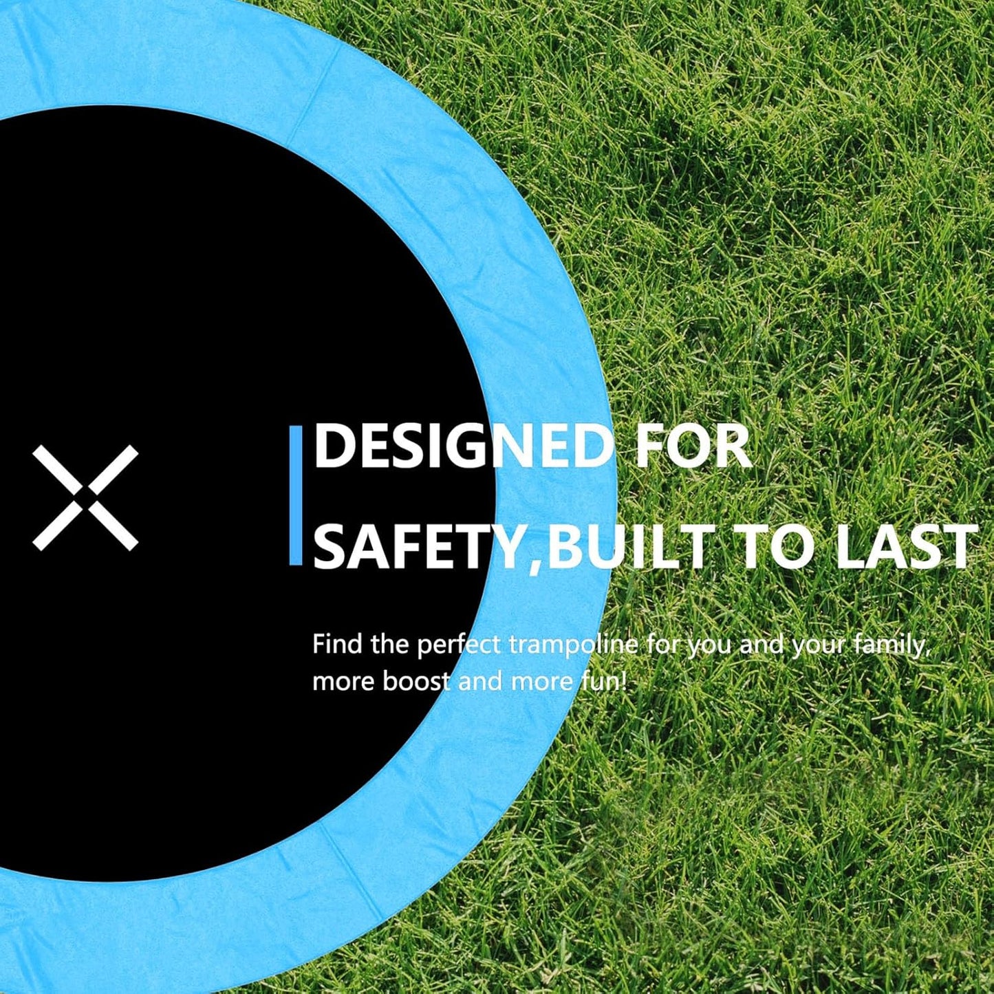 AOTOB 8FT 10FT 12FT 14 FT 15FT Trampoline with Safety Enclosure Net，Outdoor Trampoline with Basketball Hoop, Heavy Duty Jumping Mat and Spring Cover Padding for Kids and Adults, Storage Bag and Ladder