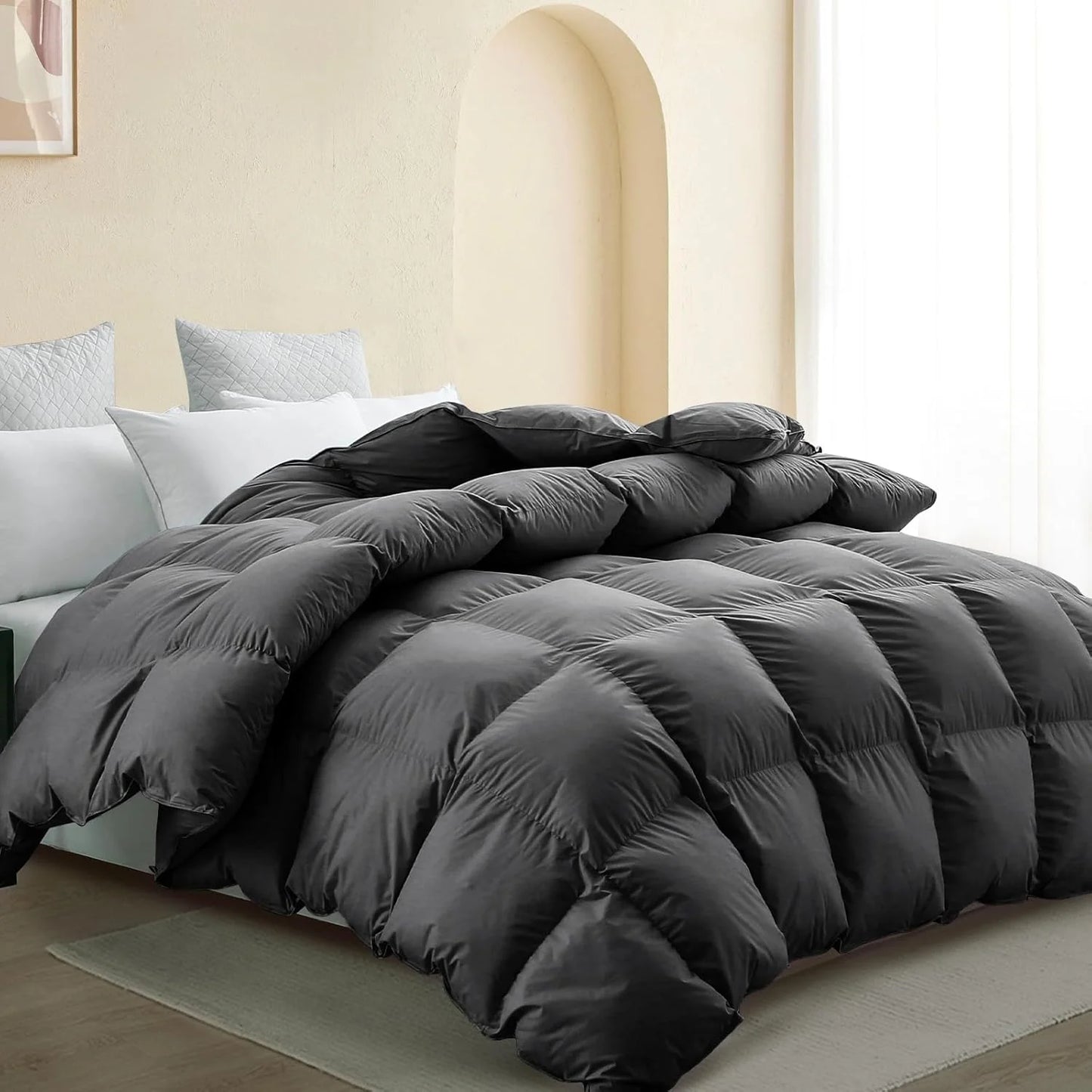Premium Down Comforter 3D Baffle Box Design