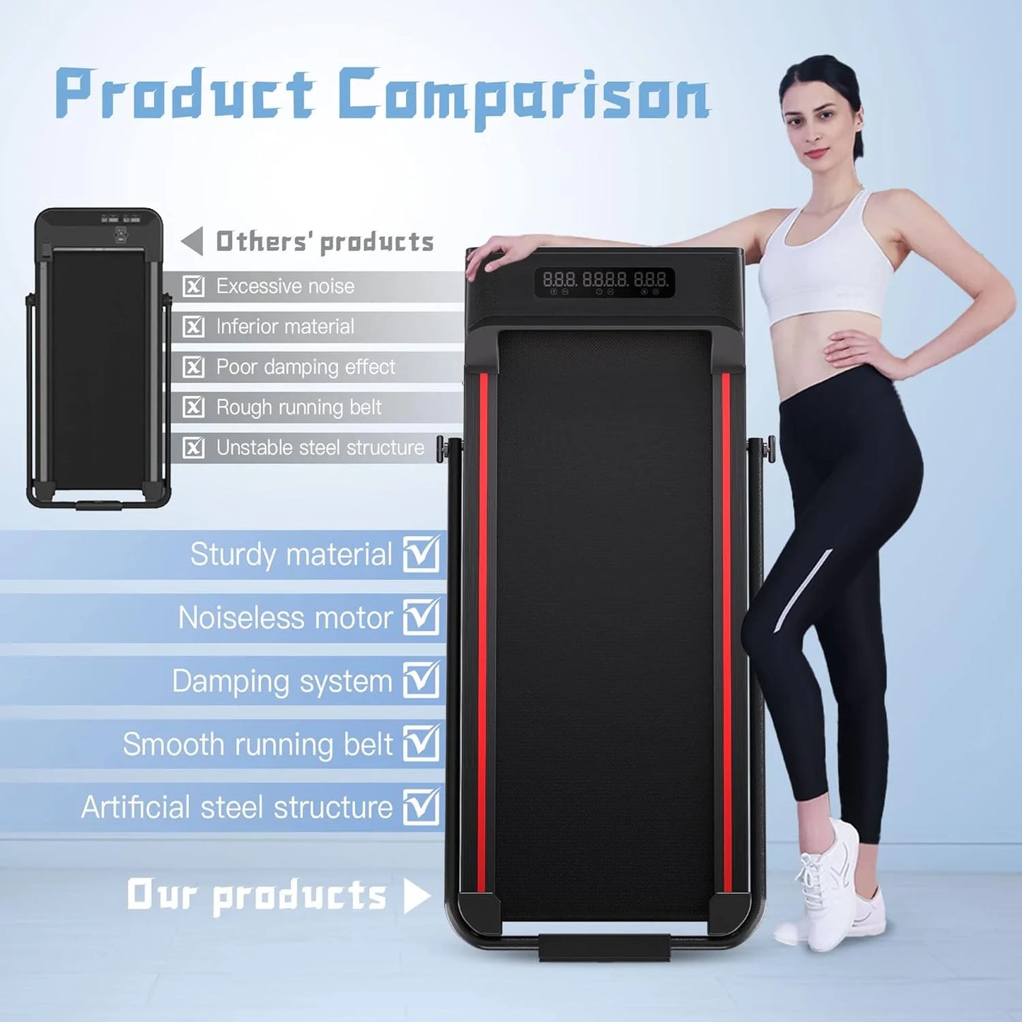 Sperax Walking Vibration Pad with APP, 3 in 1 Under Desk Treadmill, 2.5HP Low Noise Walking Treadmill Pad with Remote Control,Portable Treadmills for Home Office