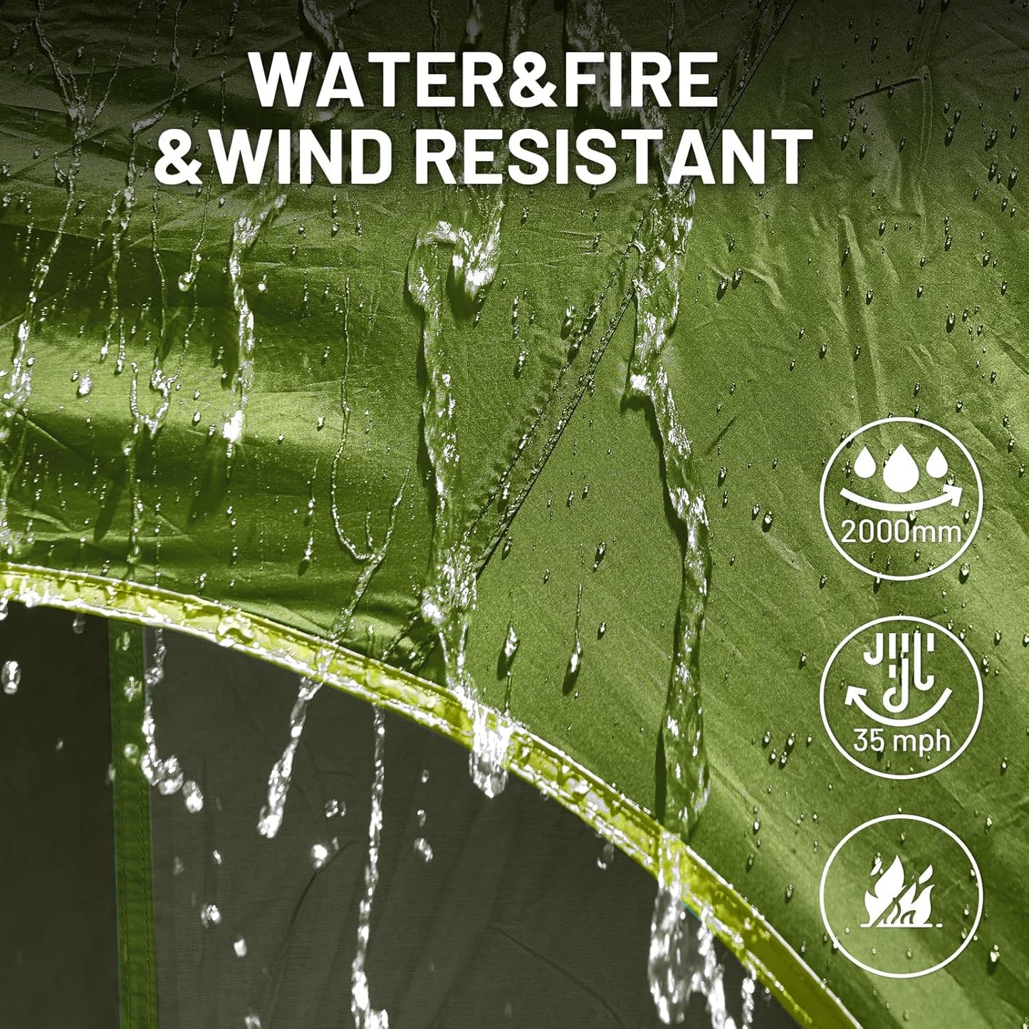 TIMBER RIDGE 5-9 Person SUV Tent with Screen Porch and Awning for Family Camping, Weather Resistant and Portable Van or Car Tent, Includes Rainfly and Storage Bag, 13' W X 10' L X 7.1' H