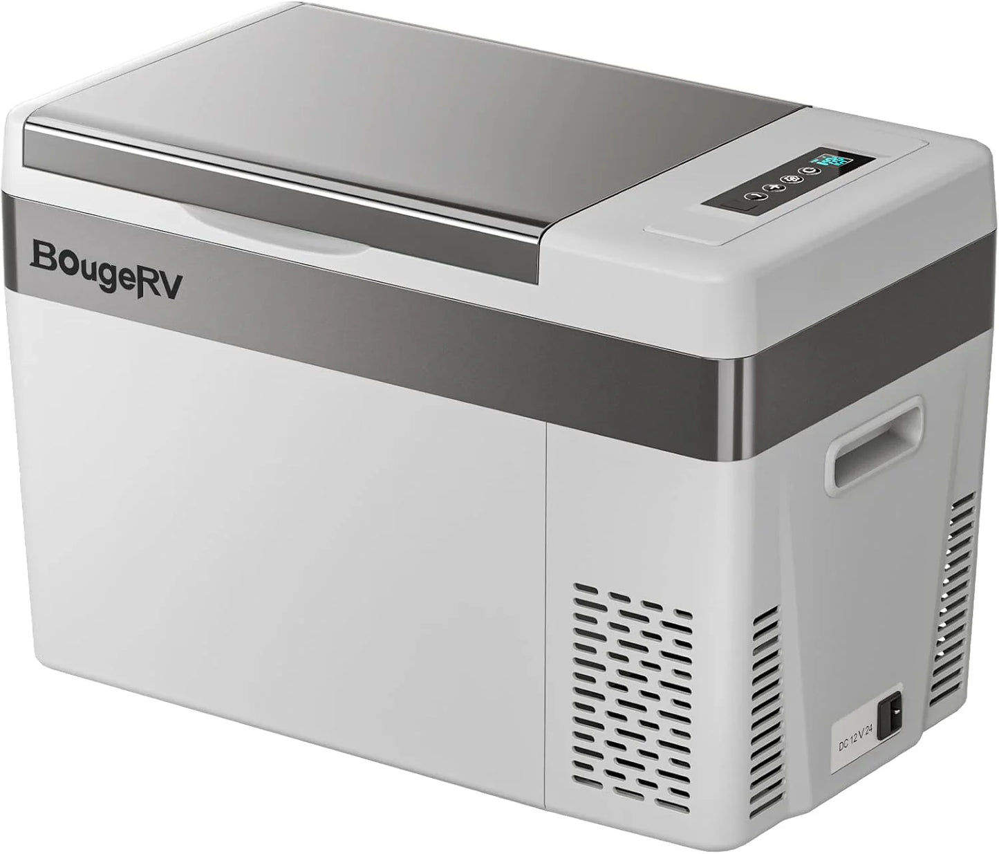 BougeRV 12 Volt Refrigerator 12V Car Fridge 23 Quart Portable Freezer Compressor Cooler 12/24V DC 110~240 Volt AC for Truck Van RV Camper SUV Travel Camping Road Trips Tailgating -8℉~50℉