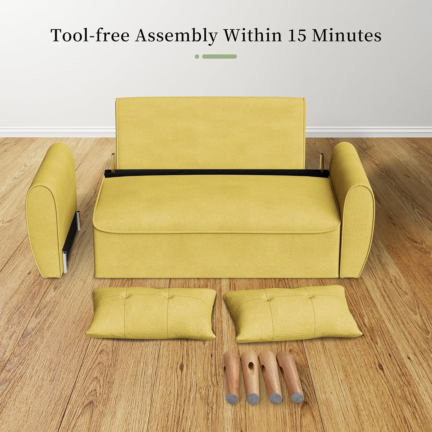 47" Small Modern Loveseat Sofa