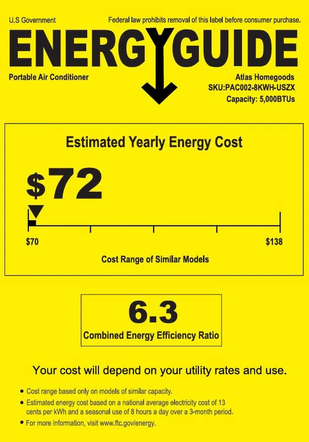 EUHOMY 8,000 BTU Portable Air Conditioners, 4-in-1 Portable AC Unit Up to 350 Sq.Ft, 4 Modes Quiet Air Conditioner with Remote Control, Cool, Fan, Dehumidifier, 24H Timer, Bedroom, Office, Apartments