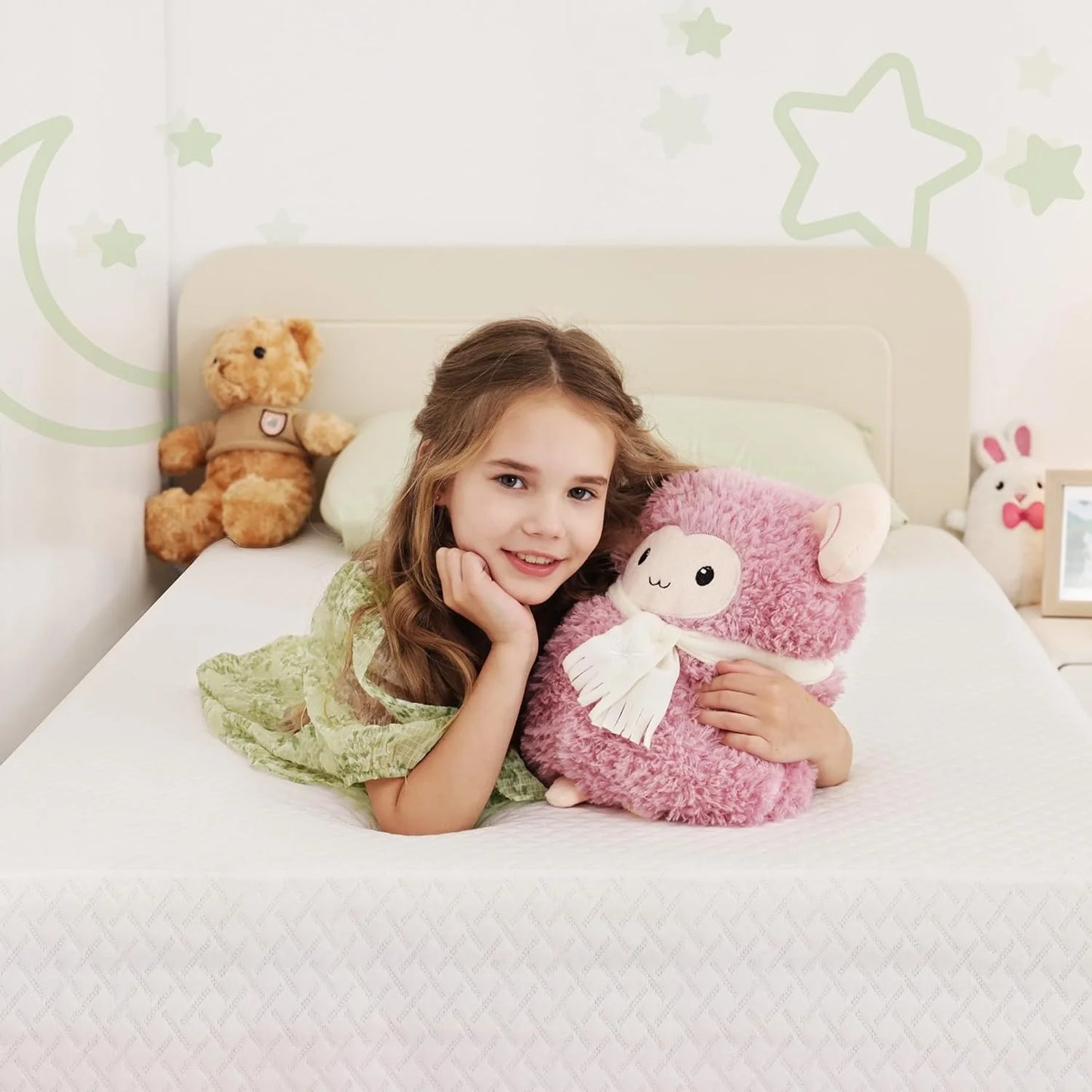 8-inch double mattress with memory foam for medium firm support