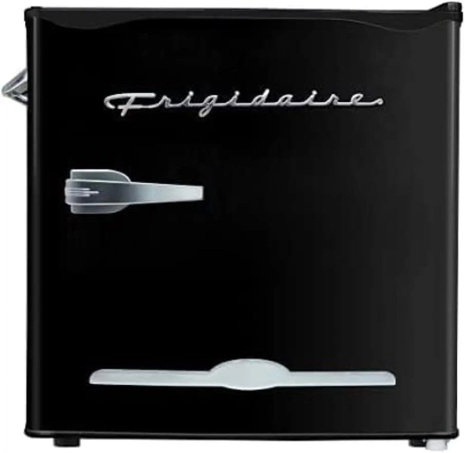 Frigidaire EFR176 Retro Compact Fridge with Chiller Mini Refrigerator with Built-in Bottle Opener for Office, Bedroom, Dorm Room or Cabin, 1.6 cu ft 16" D x 18" W x 18.5" H, Moonlight