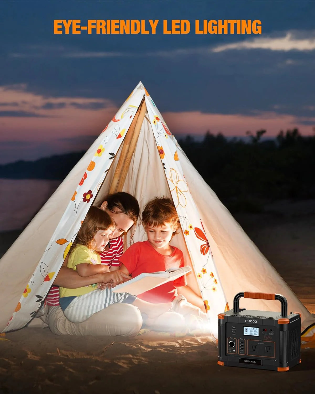 Portable Power Station 300W (Peak 600W),230.88Wh Solar Generator with 60W USB-C PD Output, 110V Pure Sine Wave AC Outlet Backup Lithium Battery for Outdoors Camping Travel Home Blackout