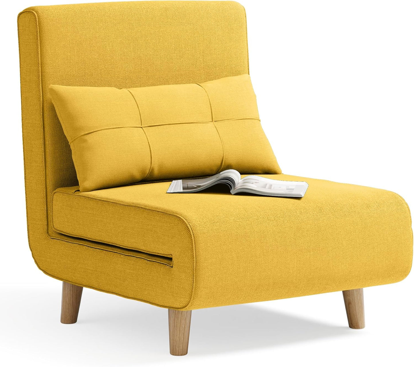 3-in-1 sleeper chair bed, convertible chair bed futon sofa with adjustable backrest