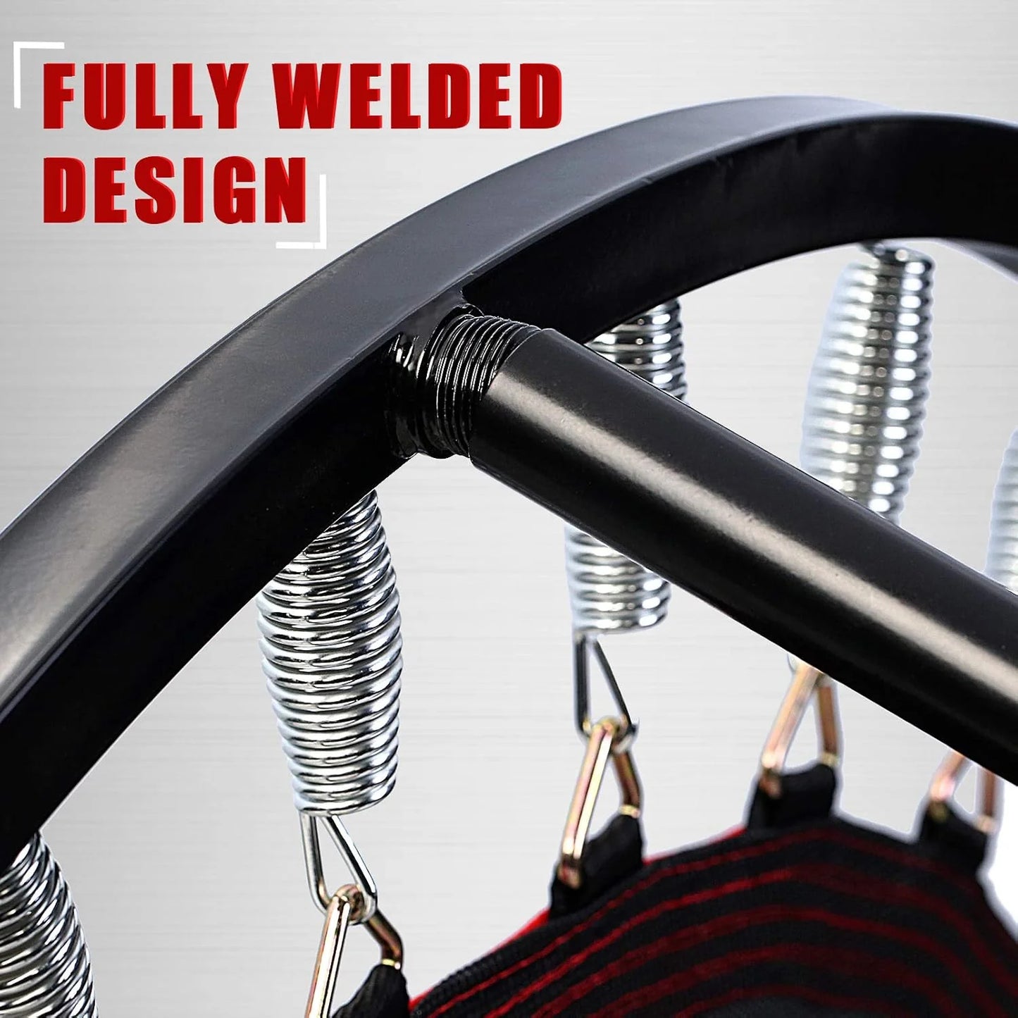 Kanchimi 40" 48" Folding Mini Fitness Indoor Exercise Workout Rebounder Trampoline with Handle, Max Load 330lbs