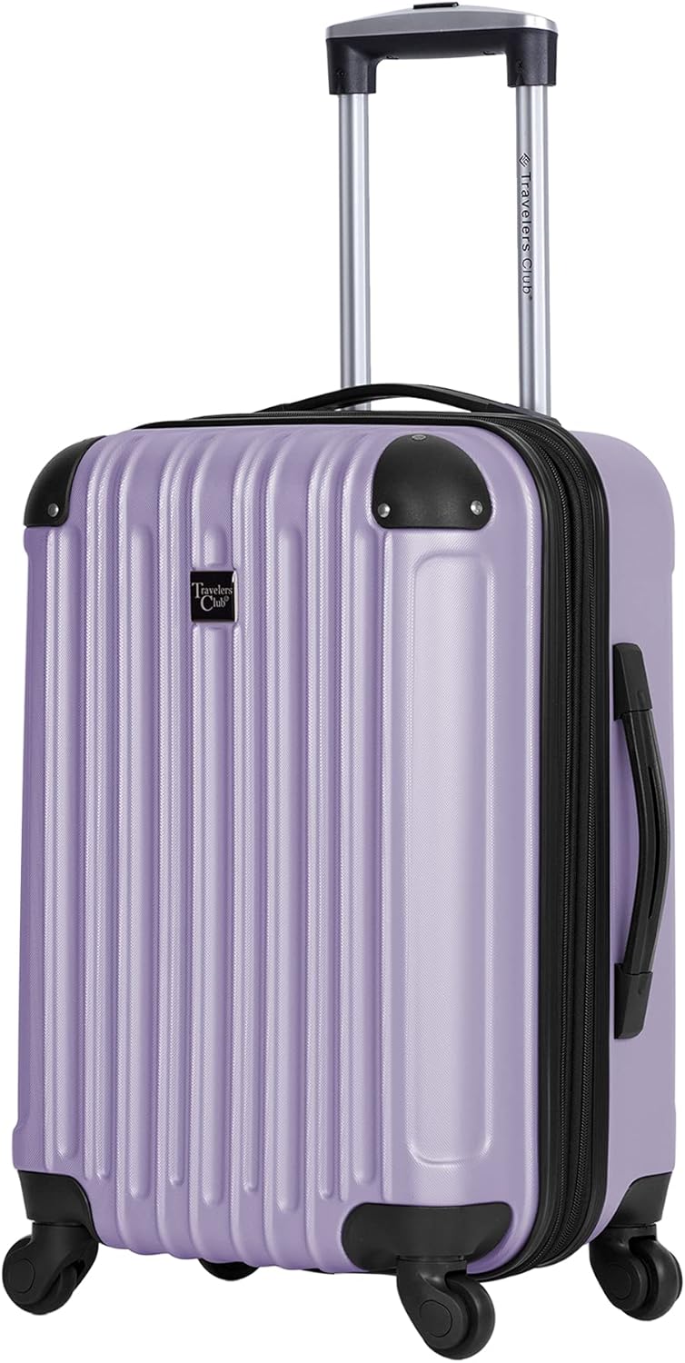 Hardside Travel Luggage, Lilac, Set of 4