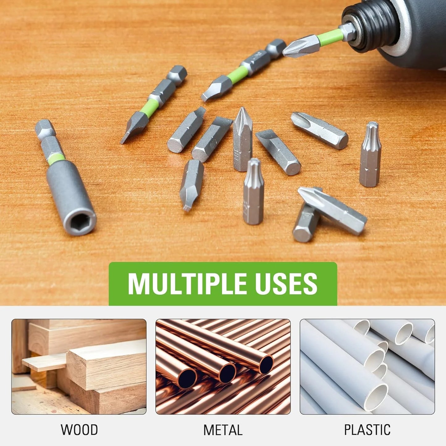 24V Brushless Cordless Drill and Impact Driver,Power Tool Combo Kit Included 1/2”Drill & 1/4”Hex Impact Driver and (2) Batteries, Fast Charger, 2 pcs Drill Bit Set & Bag