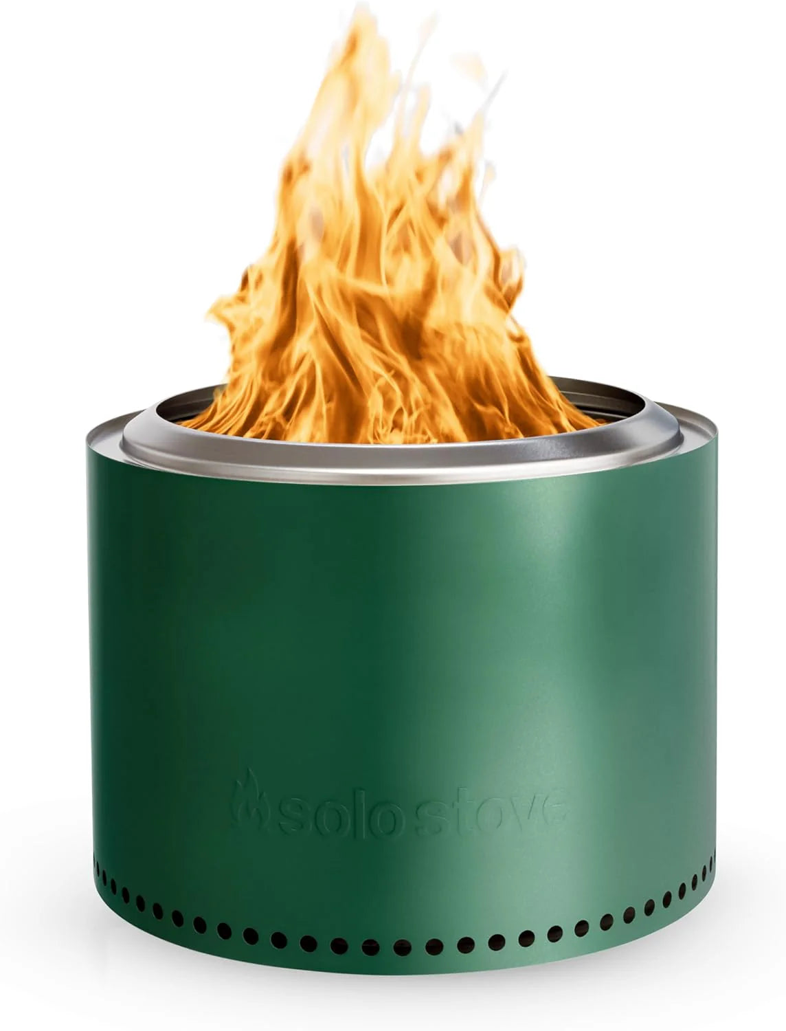 Solo Stove Bonfire 2.0 with Stand, 19.5 Inch Smokeless Fire Pit with Removable Ash Pan - Portable Outdoor Fire Pit - Stainless Steel Wood Burning Fireplace, Ideal for 4-6 People, 21.75 lbs