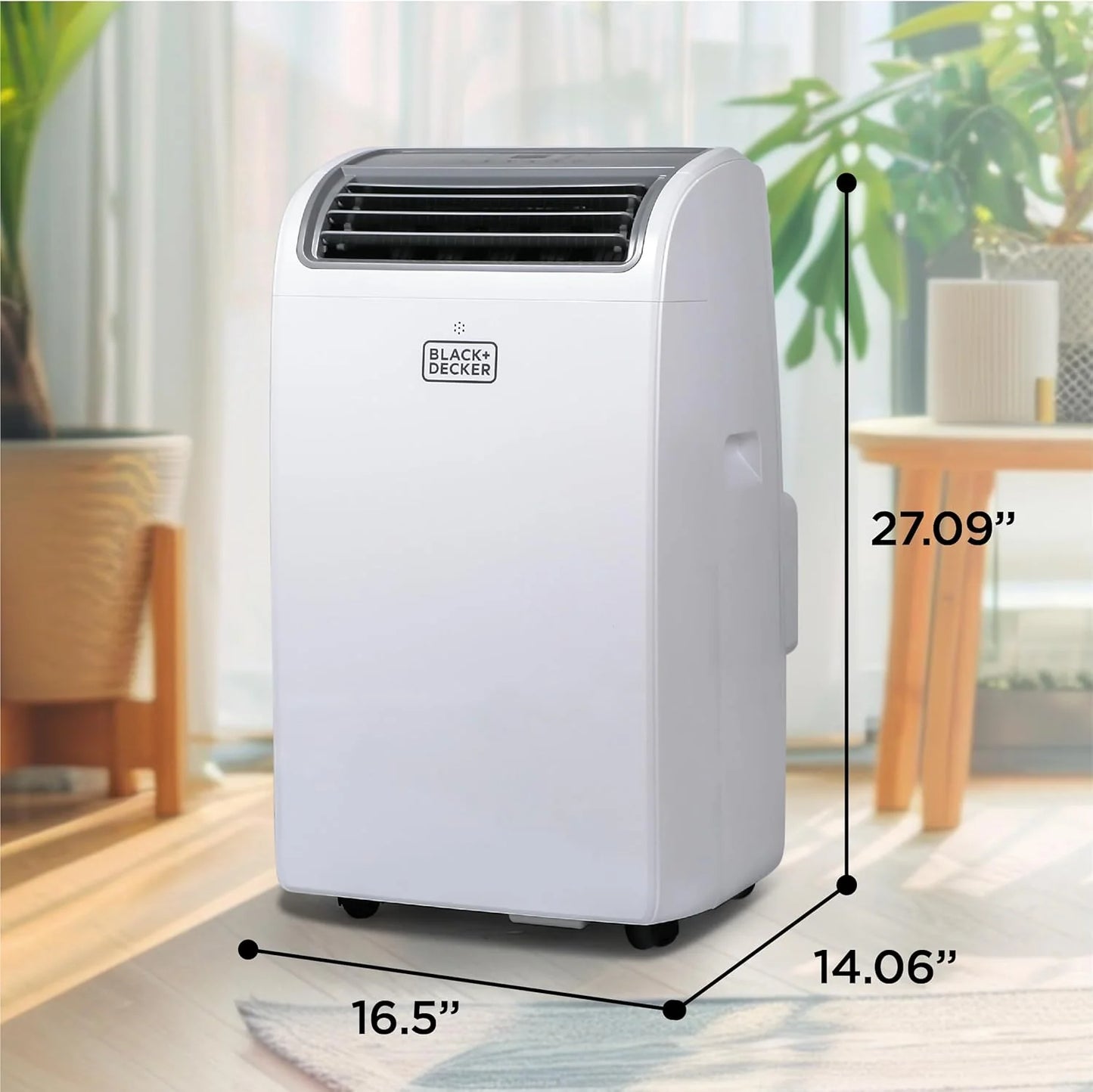 BLACK+DECKER 8,000 BTU Portable Air Conditioner for Rooms up to 350 Sq