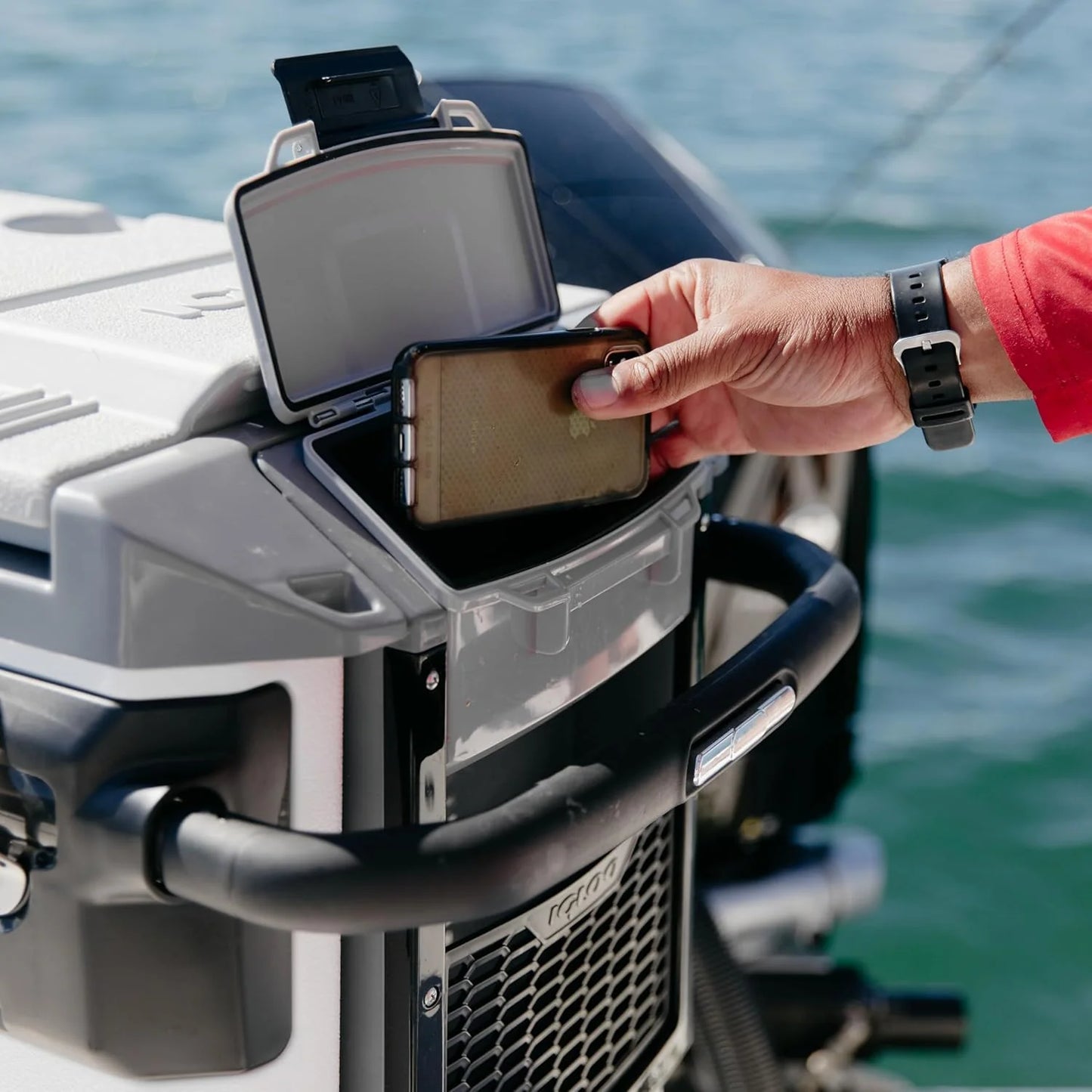 70Qt Wheeled Cooler, Insulated Hard Shell Ice Chest