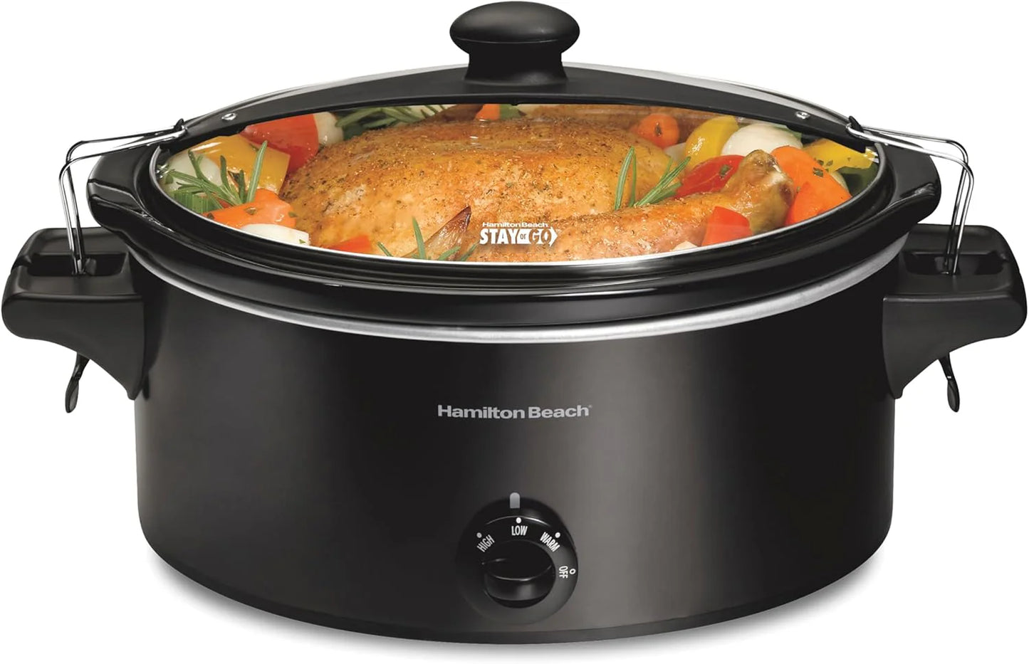 Slow Cooker, Extra Large 10 Quart, Stay or Go Portable With Lid Lock