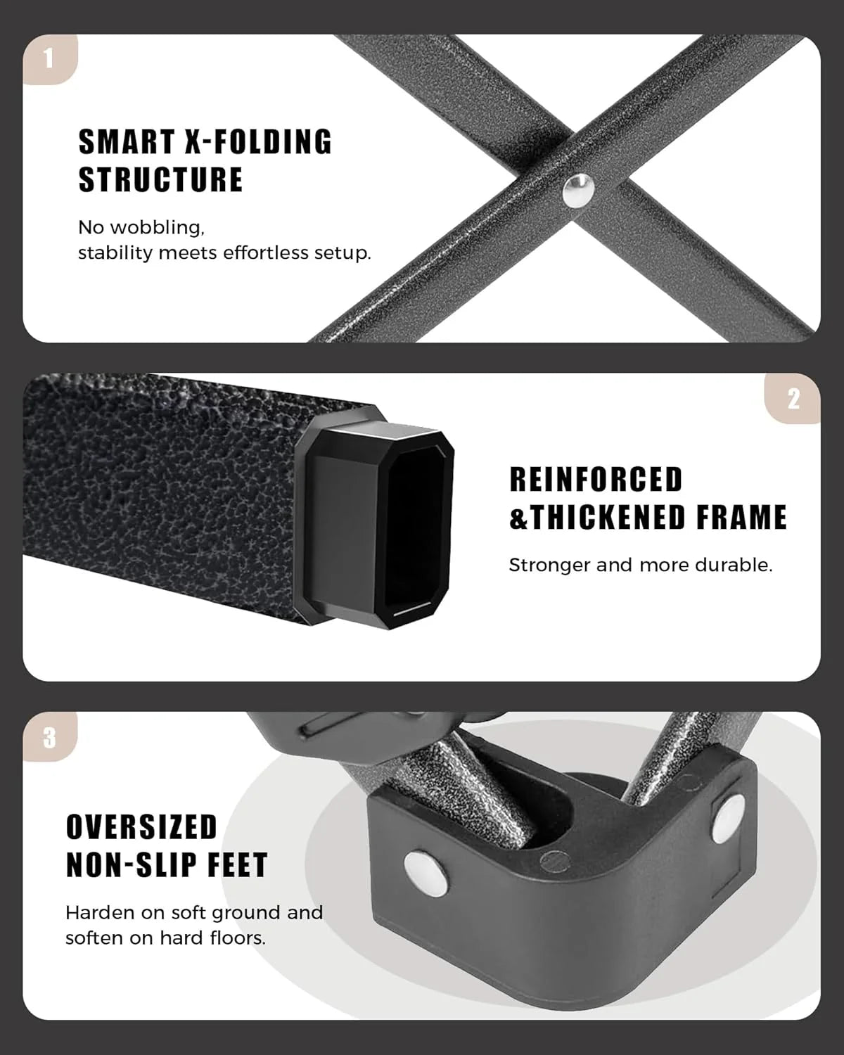 Butterfly chair, extra large thick comfortable camping chair, portable folding chair, 400 lb heavy duty seat