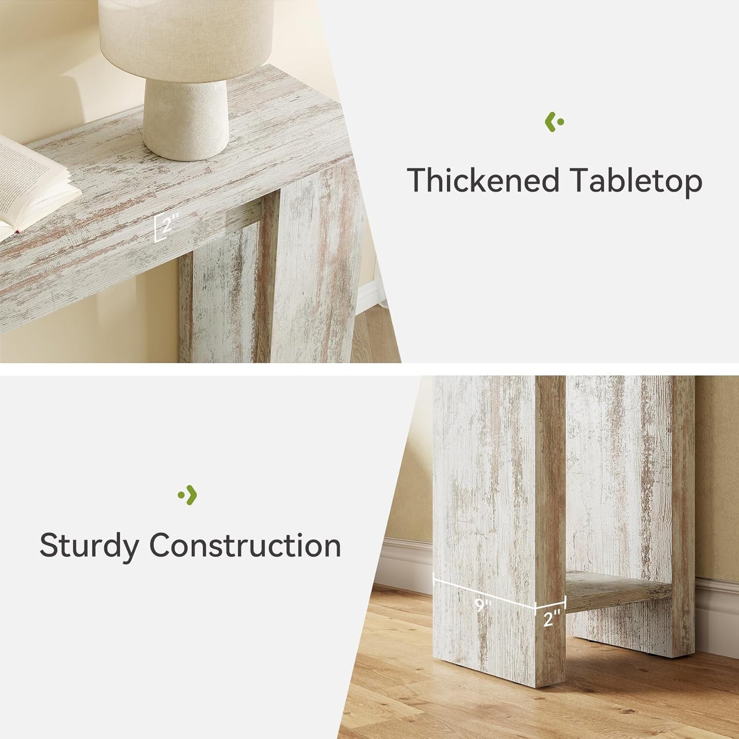 70.9-Inch Long Console Table Narrow Sofa Table Behind The Couch