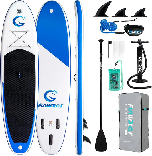 FunWater Stand Up Paddle Board Ultralight Inflatable Paddle Board with SUP Accessories