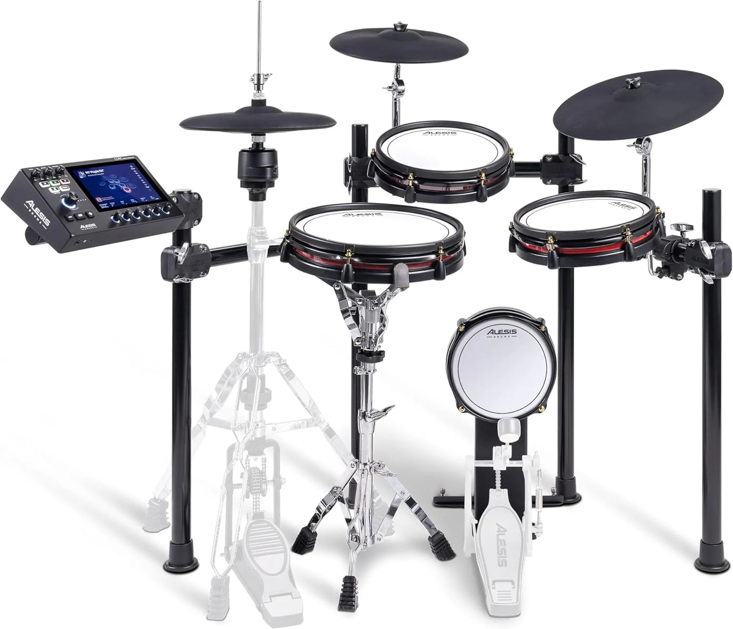 Alison Strata Prime Electronic Drum Set with Touch Screen Dual Area Grid Head
