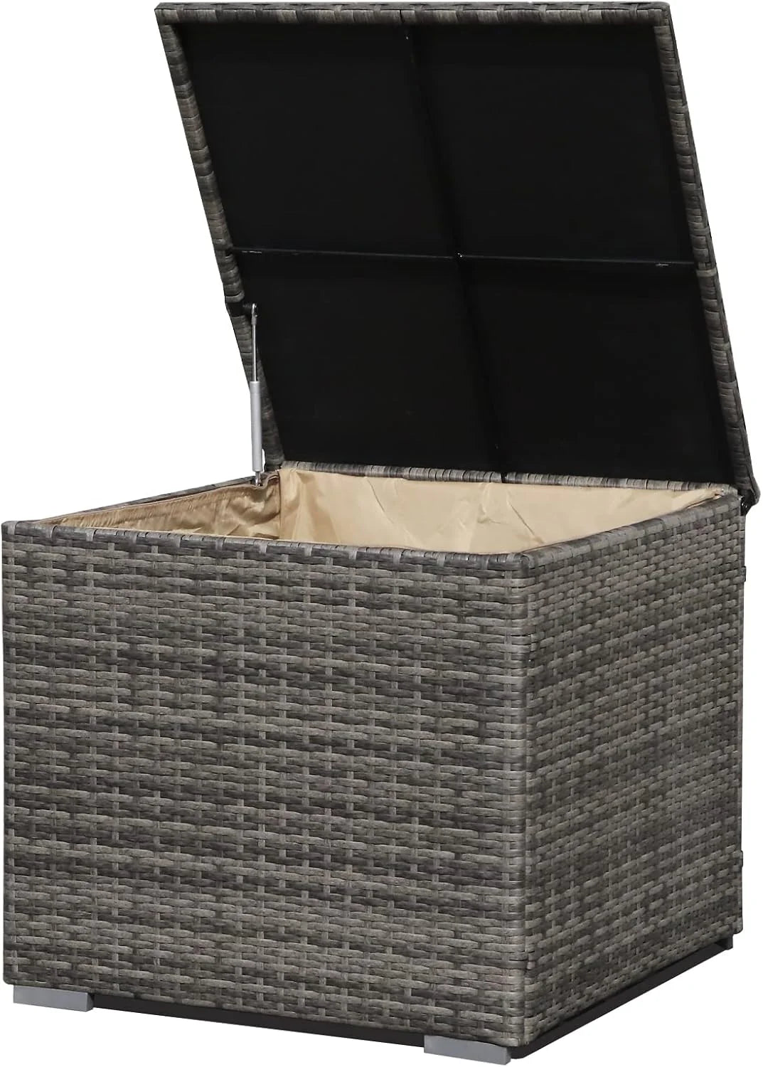Wicker Outdoor Patio Storage Box Waterproof