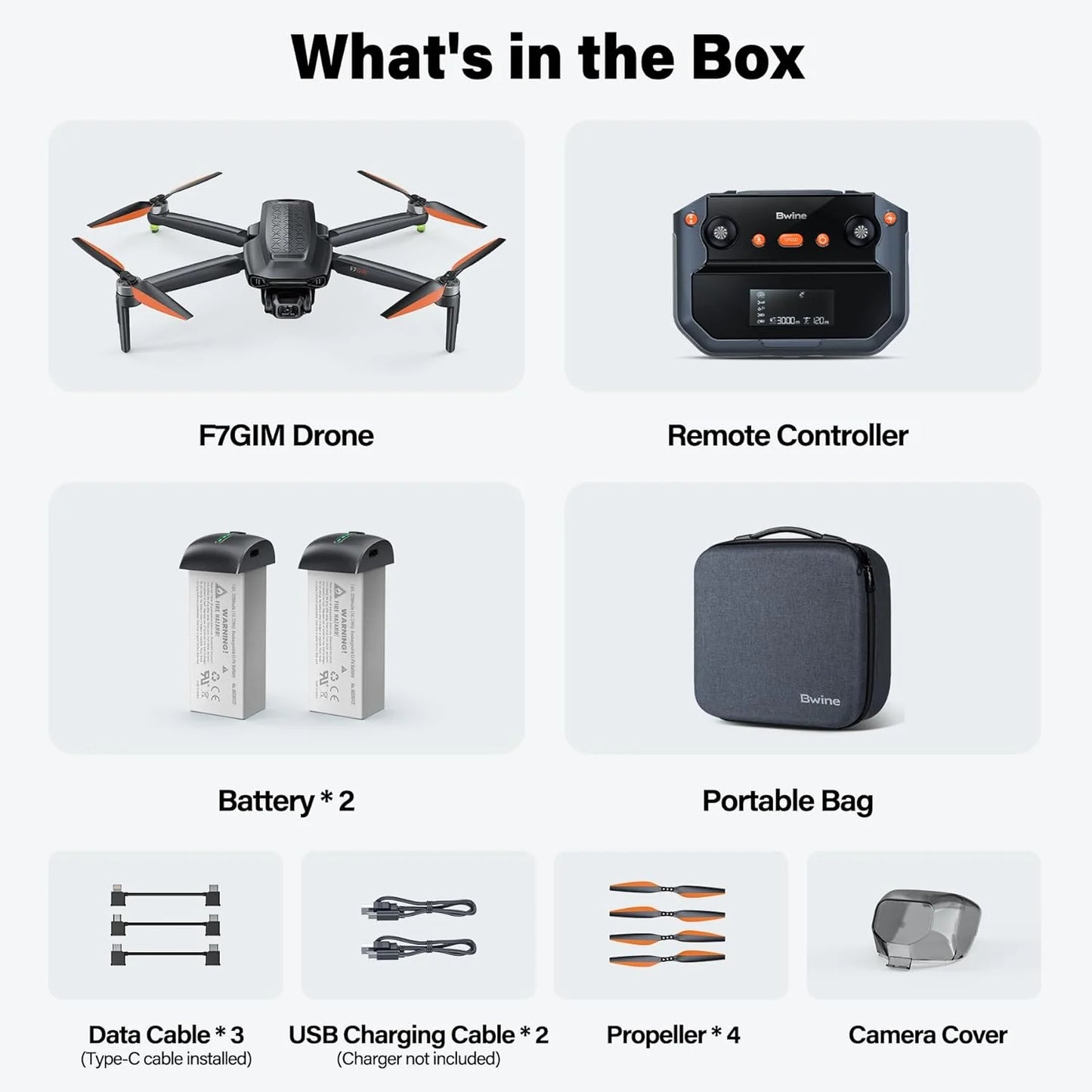 Adult-specific camera drone with 4K UHD aerial photography, 3-axis gimbal, 10,000-foot control, 3 batteries for 75 minutes of flight time, and GPS tracking