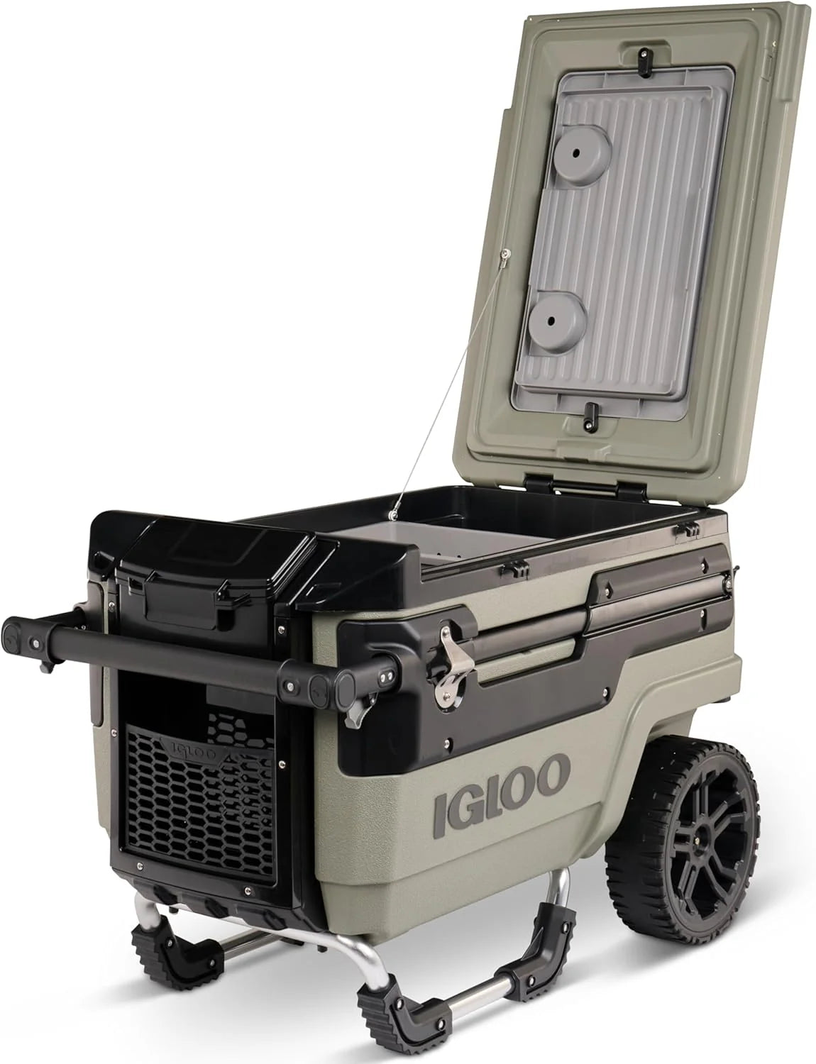 70Qt Wheeled Cooler, Insulated Hard Shell Ice Chest
