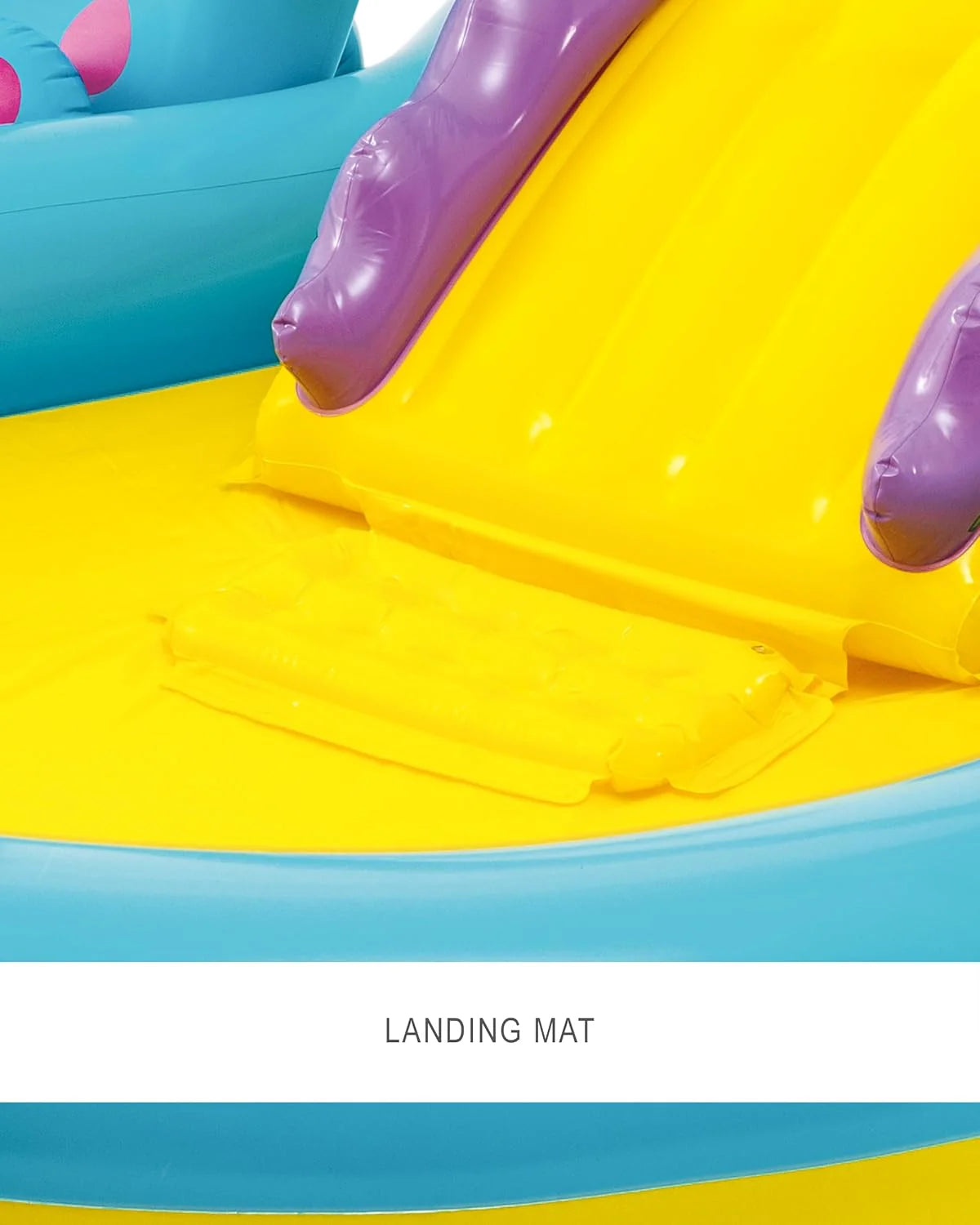 Intex 96" x 78" x 28" Inflatable Jungle Adventure Play Center Spray Kiddie Pool - Backyard Kids Water Slide, Outdoor Blow-Up Splash Pad for Toddlers