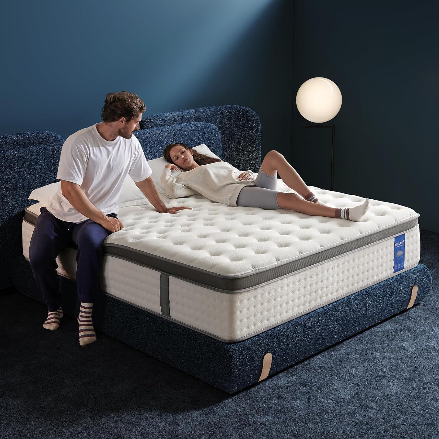 Queen Size Mattress 12-Inch Hybrid Mattress-in-a-Box Gel Memory Foam