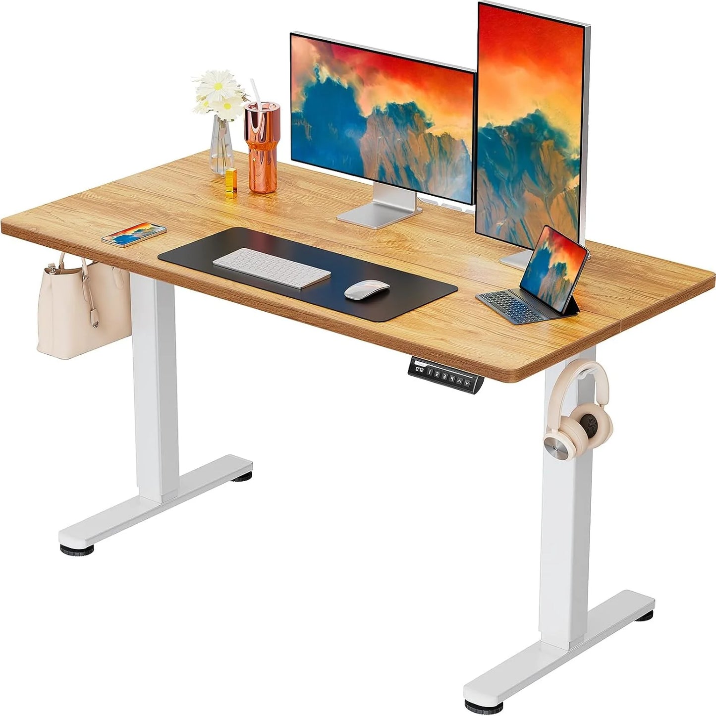 Height Adjustable Electric Standing Desk 47.2 x 23.6 Inches