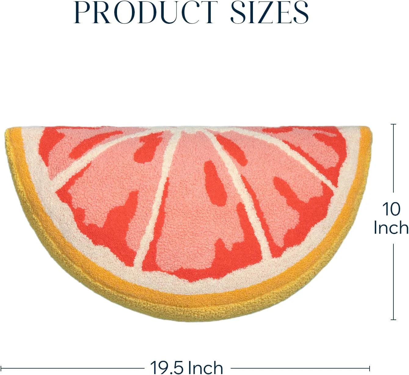 Fruit Shaped Pillows Series Grapefruit Shaped Throw Pillow