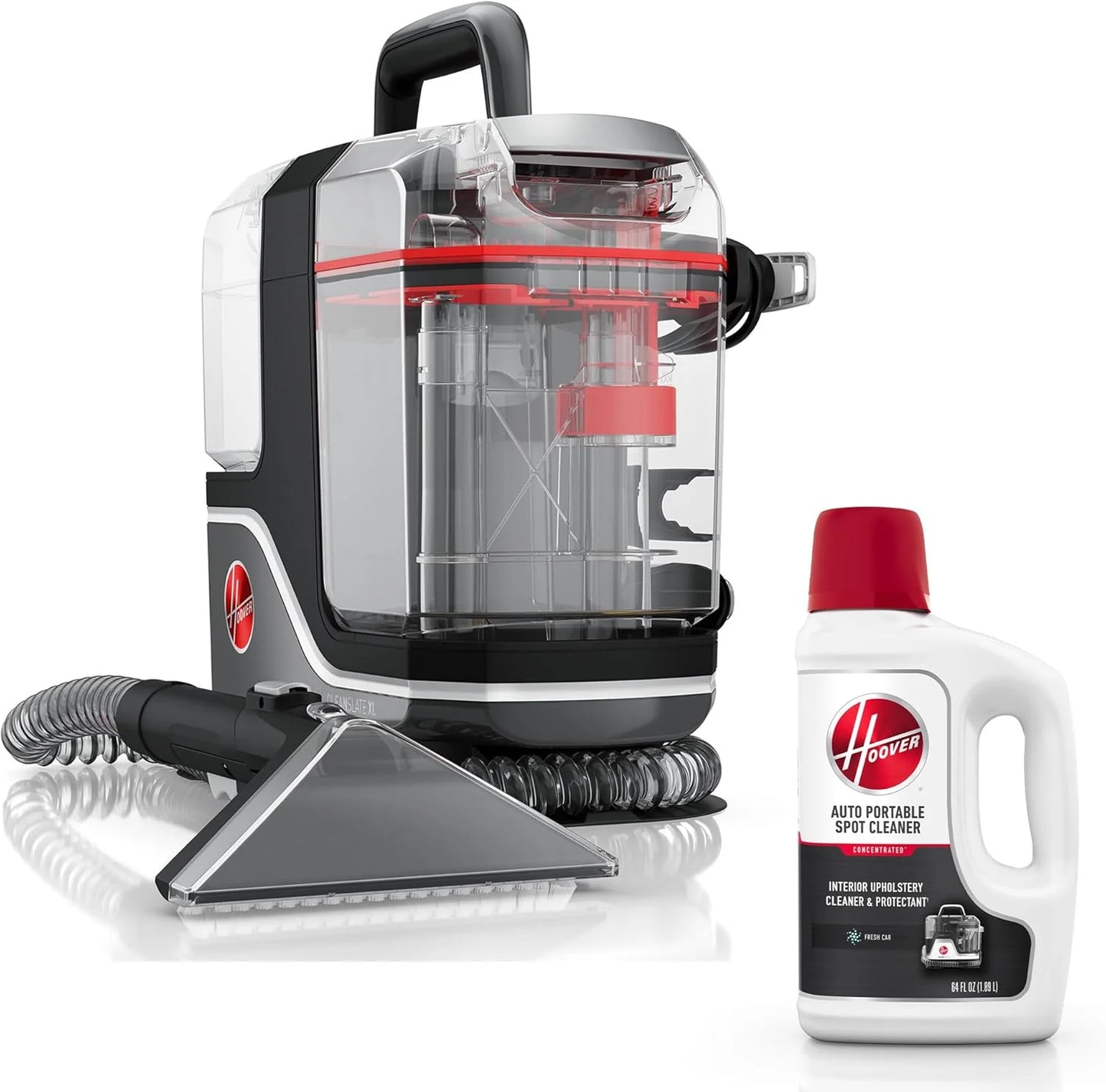 Hoover CleanSlate Plus Portable Carpet & Upholstery Spot Cleaner with Powerful Suction and Multiple Tools