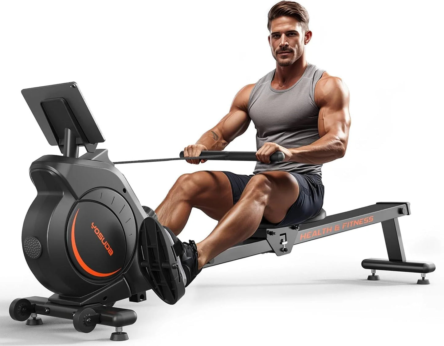 YOSUDA Home Magnet/Water Resistance Rowing Machine Support Bluetooth and Applications