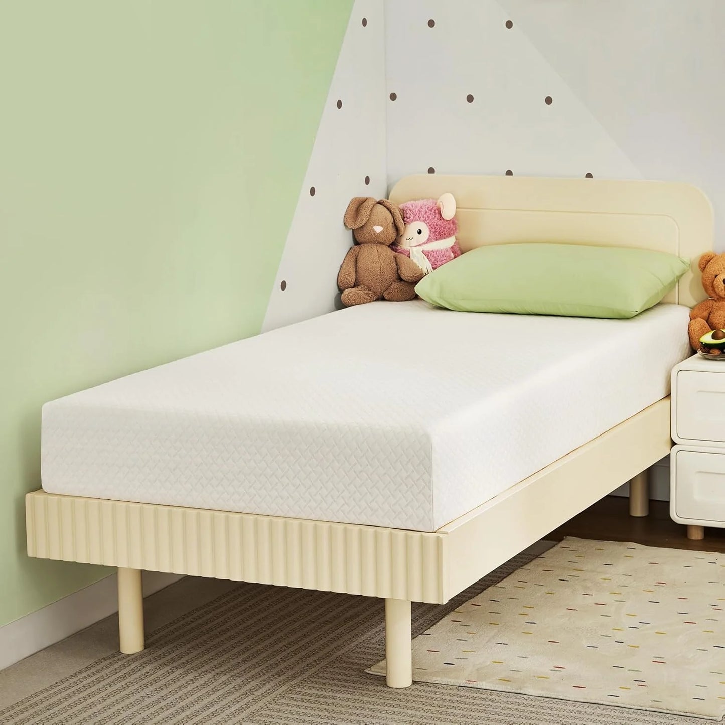 8-inch double mattress with memory foam for medium firm support