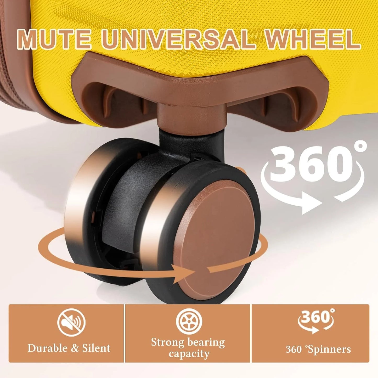 5 piece luggage set expandable suitcase 22x14x9 aviation certified durable waterproof travel set