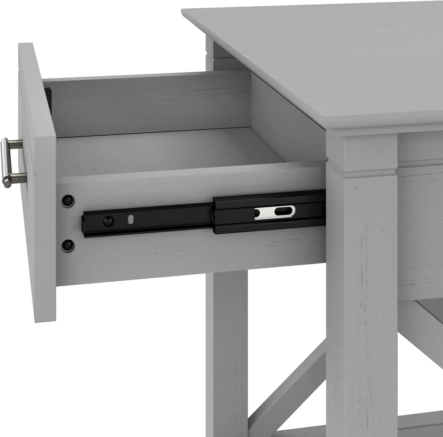 Key West Small End Table with Storage Modern Farmhouse Accent Shelf