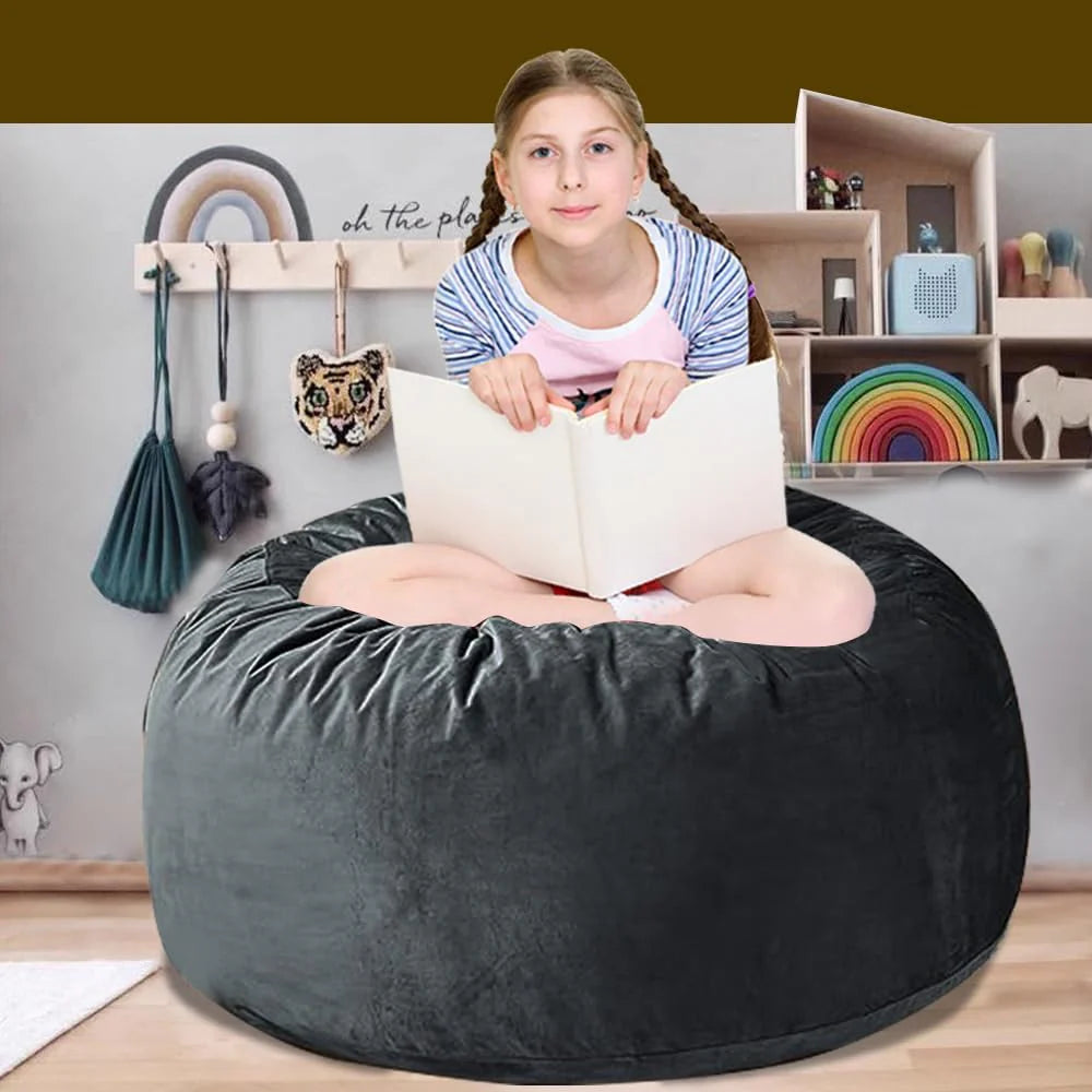 60" inch Oversized Bean Bag Sofa with Filling, Memory Sponge Bean Bag Chair