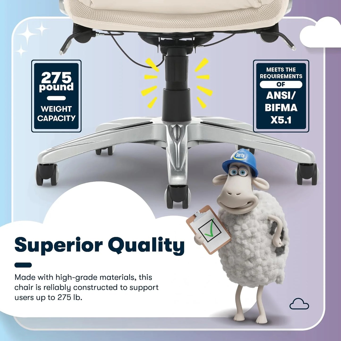 Executive office chair, ergonomic computer desk and chair