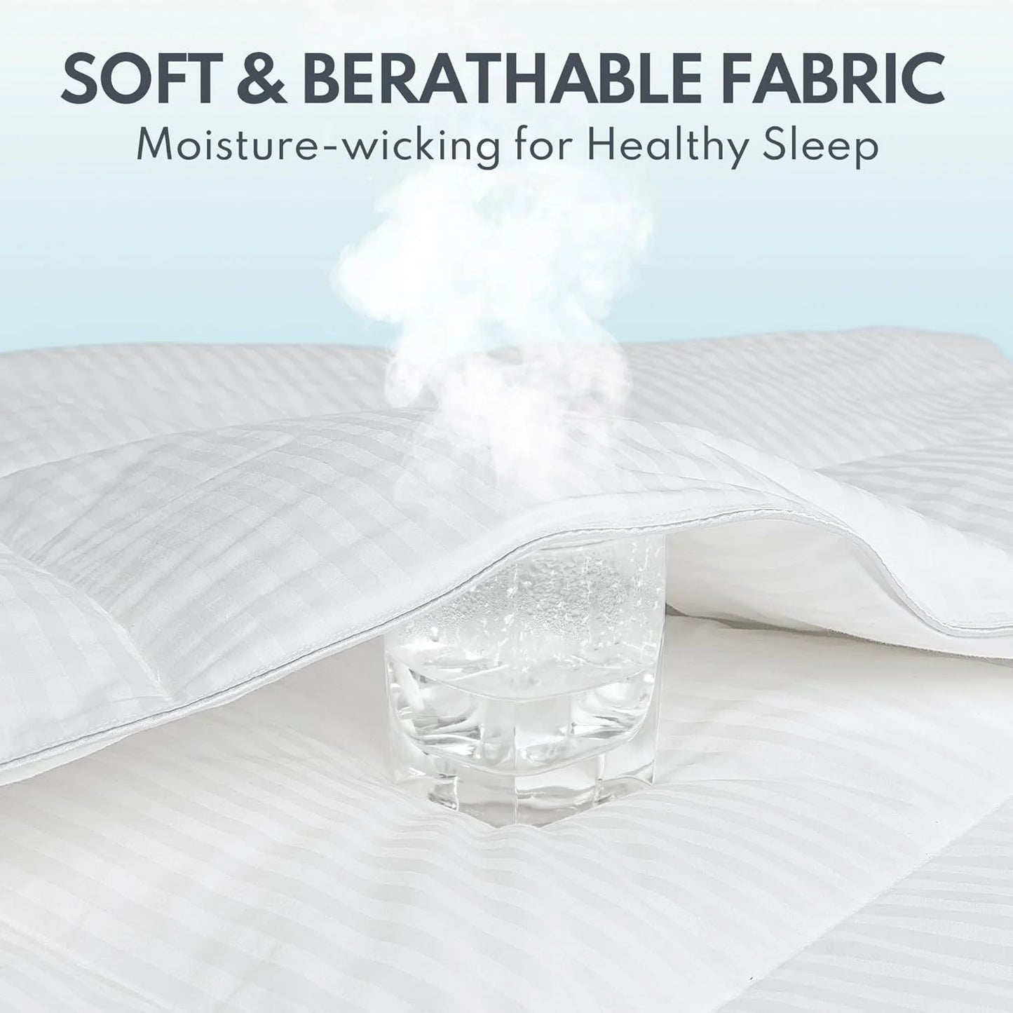 Down Fiber King Size Quilt Medium Warmth, 750+ Fill Power Premium Quilt