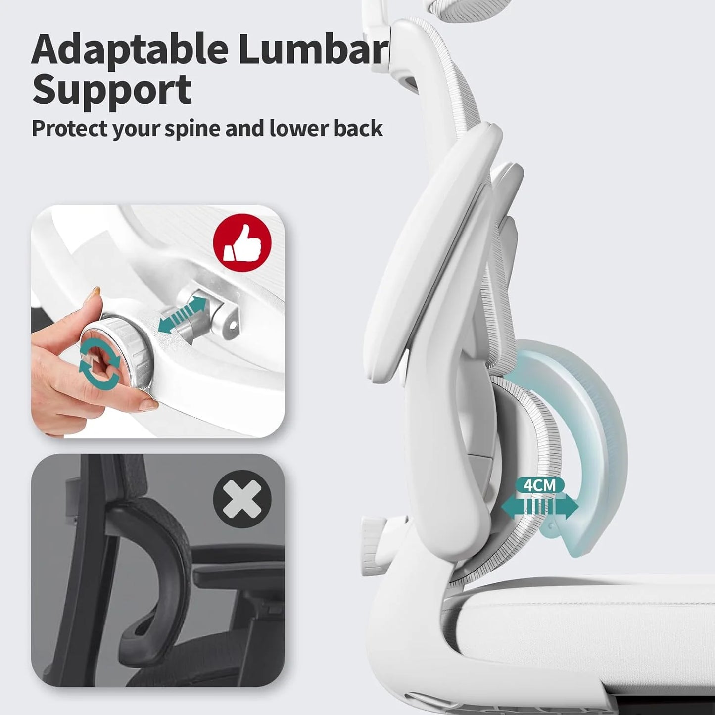 TRALT Office Chair Ergonomic Desk Chair 330 lbs Home Gaming Chair with Wheels