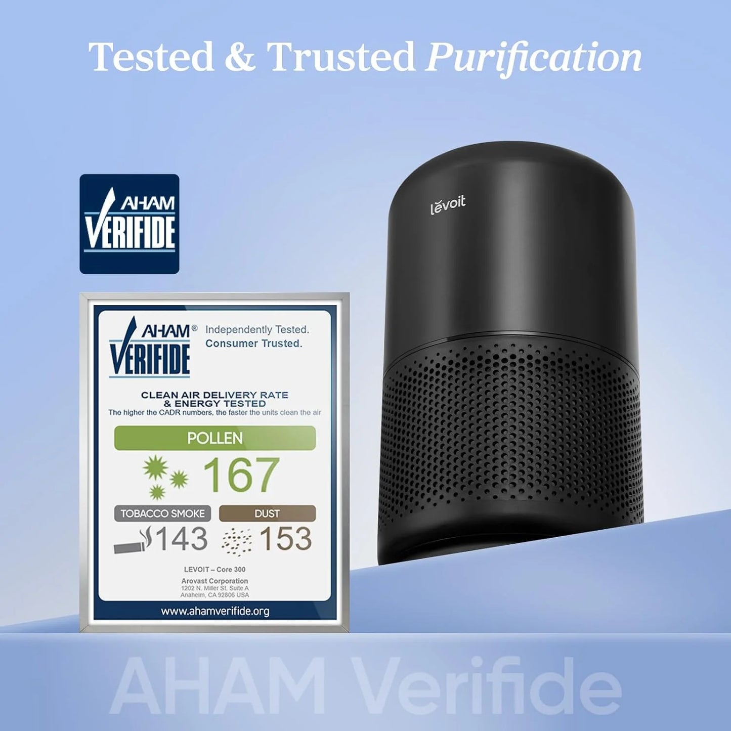 Air Purifier for Bedroom Allergies and Pet Hair, 56W High Torque Motor