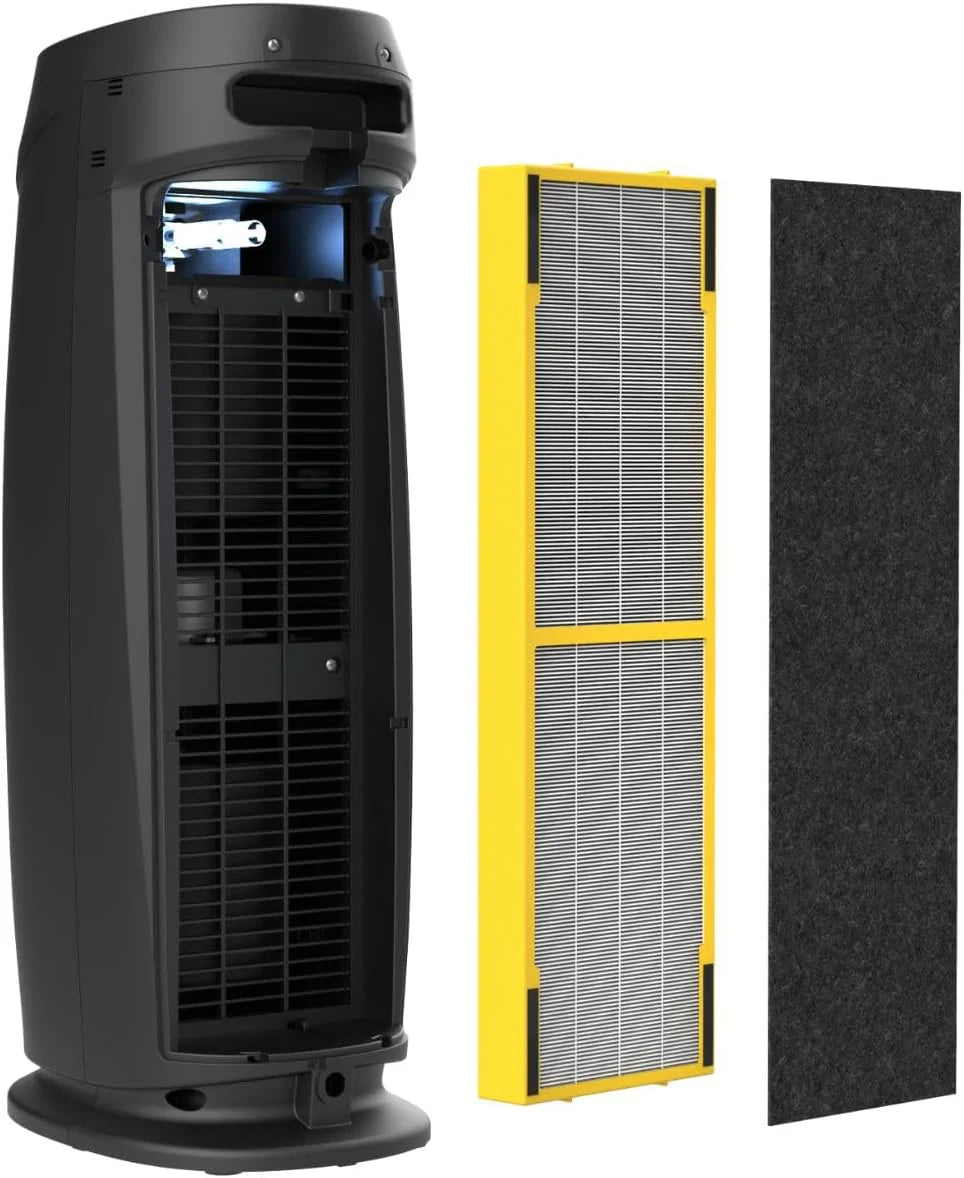 Home air purifier with HEPA pure filter