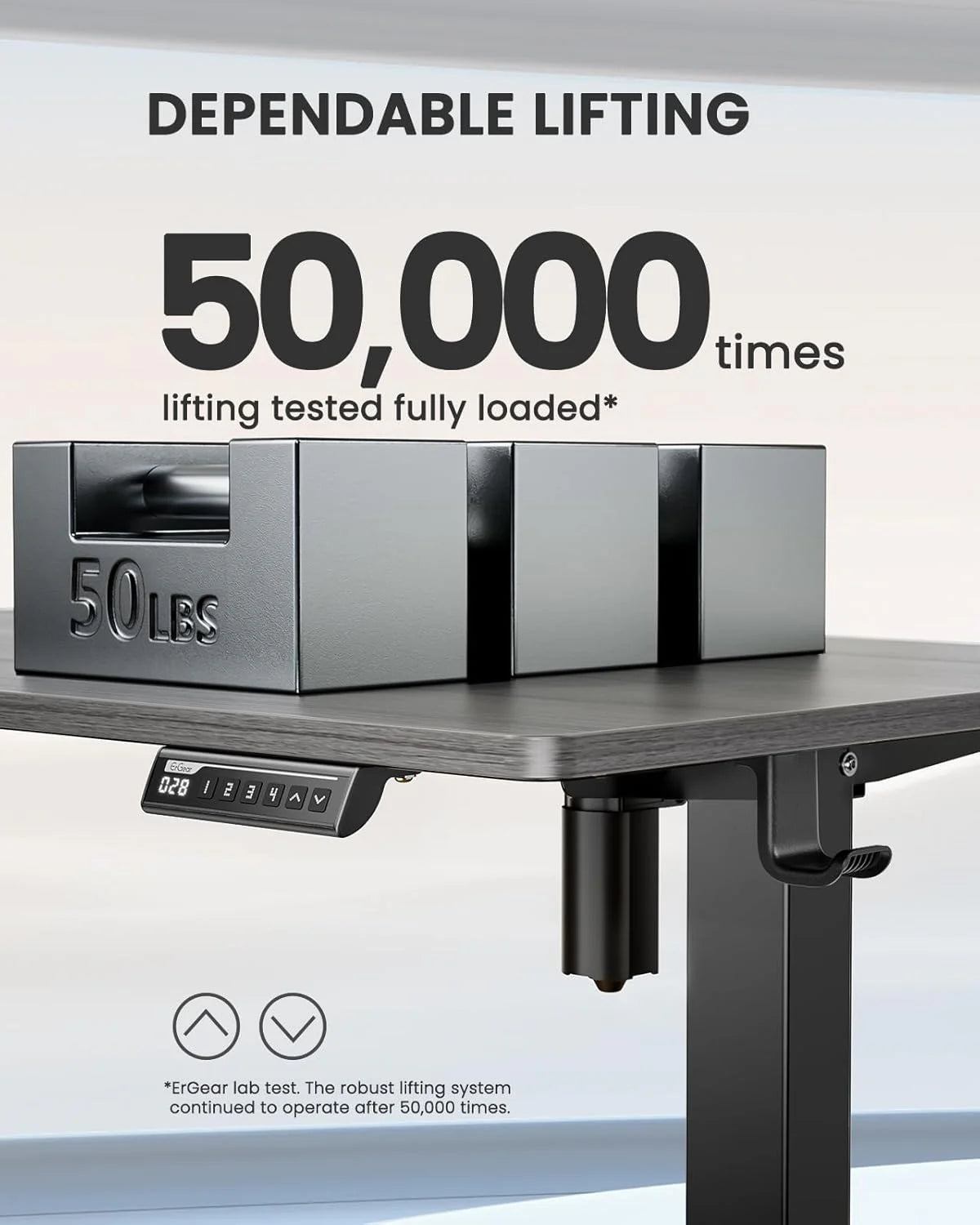 Height Adjustable Electric Standing Desk 47.2 x 23.6 Inches