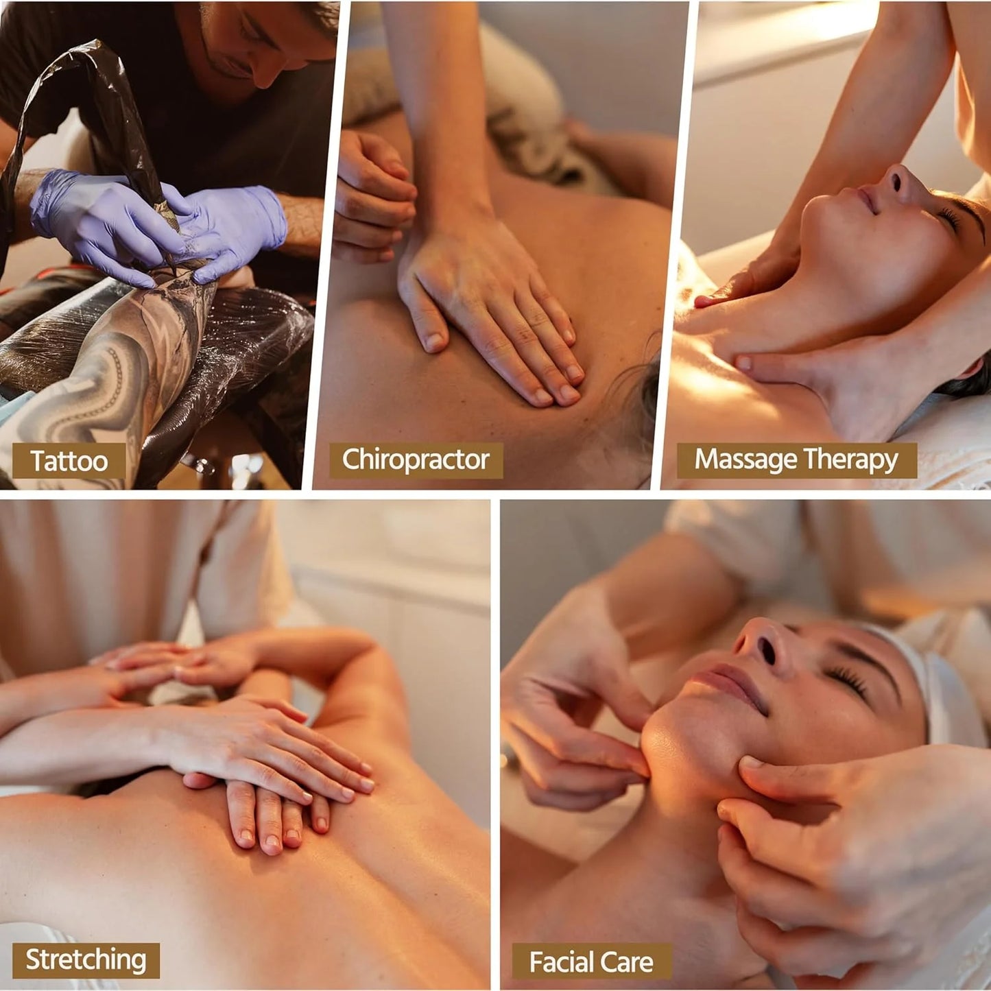 Yaheetech Massage Table Portable Lash Beds Spa Bed Massage Couch Foldable Spa Tables Adjustable 2 Fold with Non-Woven Bag 24 inch, Black