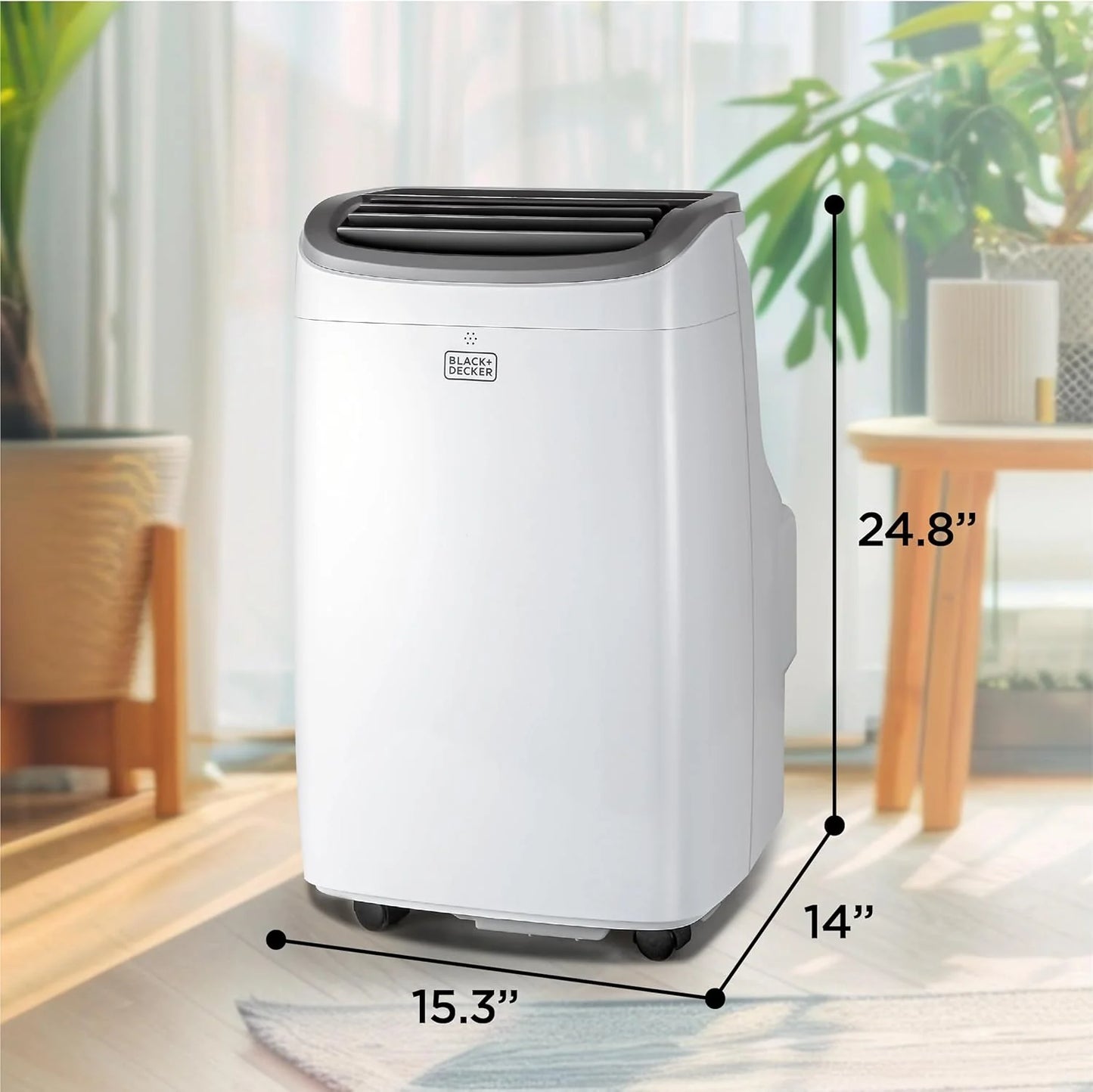 BLACK+DECKER 8,000 BTU Portable Air Conditioner for Rooms up to 350 Sq