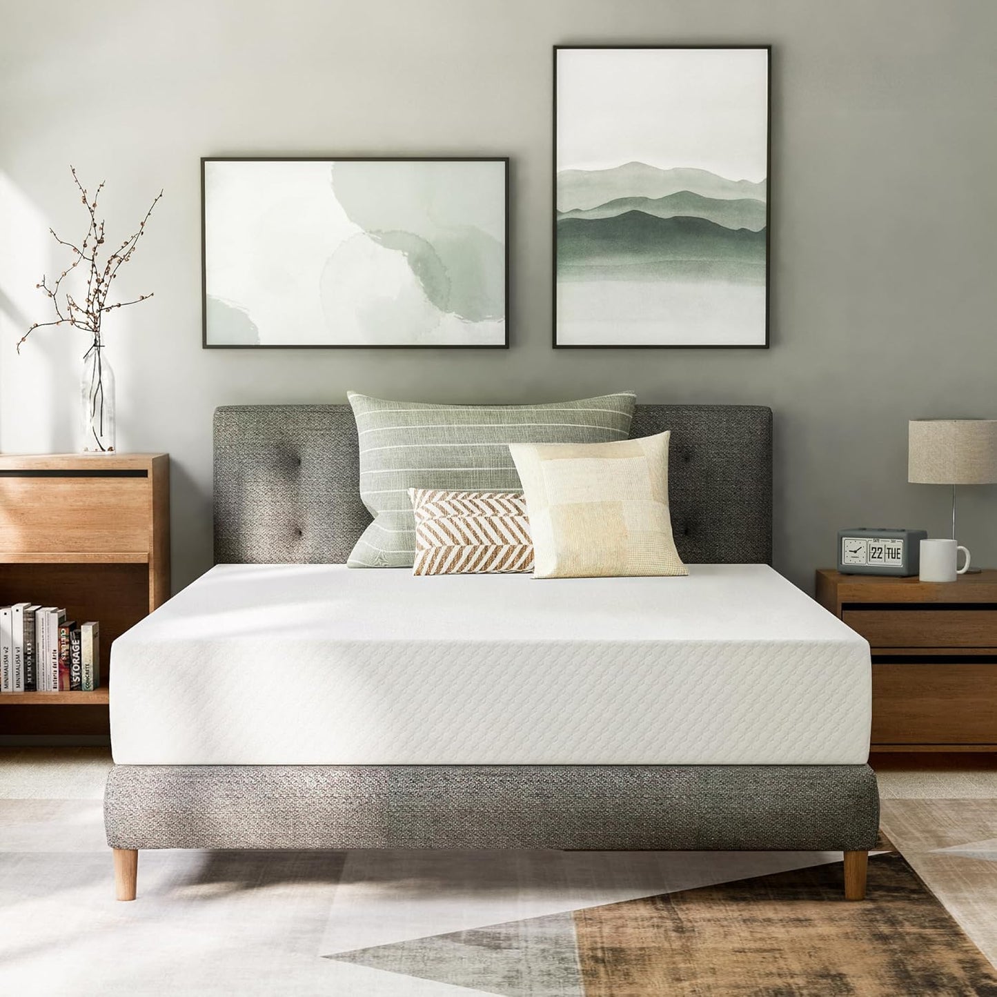 GAESTE 8-inch Fully Cooling Gel Memory Foam Mattress Mattress-in-a-Box