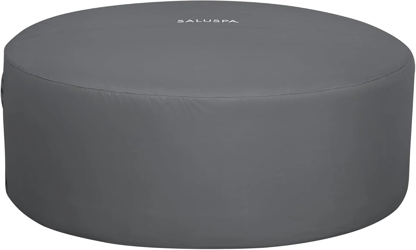 Bestway SaluSpa Miami EnergySense AirJet Inflatable Hot Tub Spa (71" x 26") | Portable Hot Tub with 2 Covers (1 Energy-Efficient Thermal Cover and 1 Standard Cover) | Fits Up to 2-4 Persons | Black