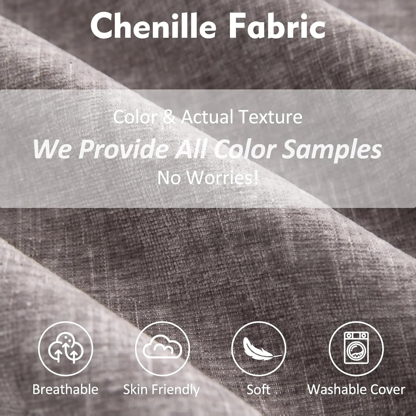 108 Inch U Shape Sofa, Sectional Sofa, Comfortable Cloud Sofa with Removable Footstool, Living Room Deep Seat Sofa, Linen, Beige