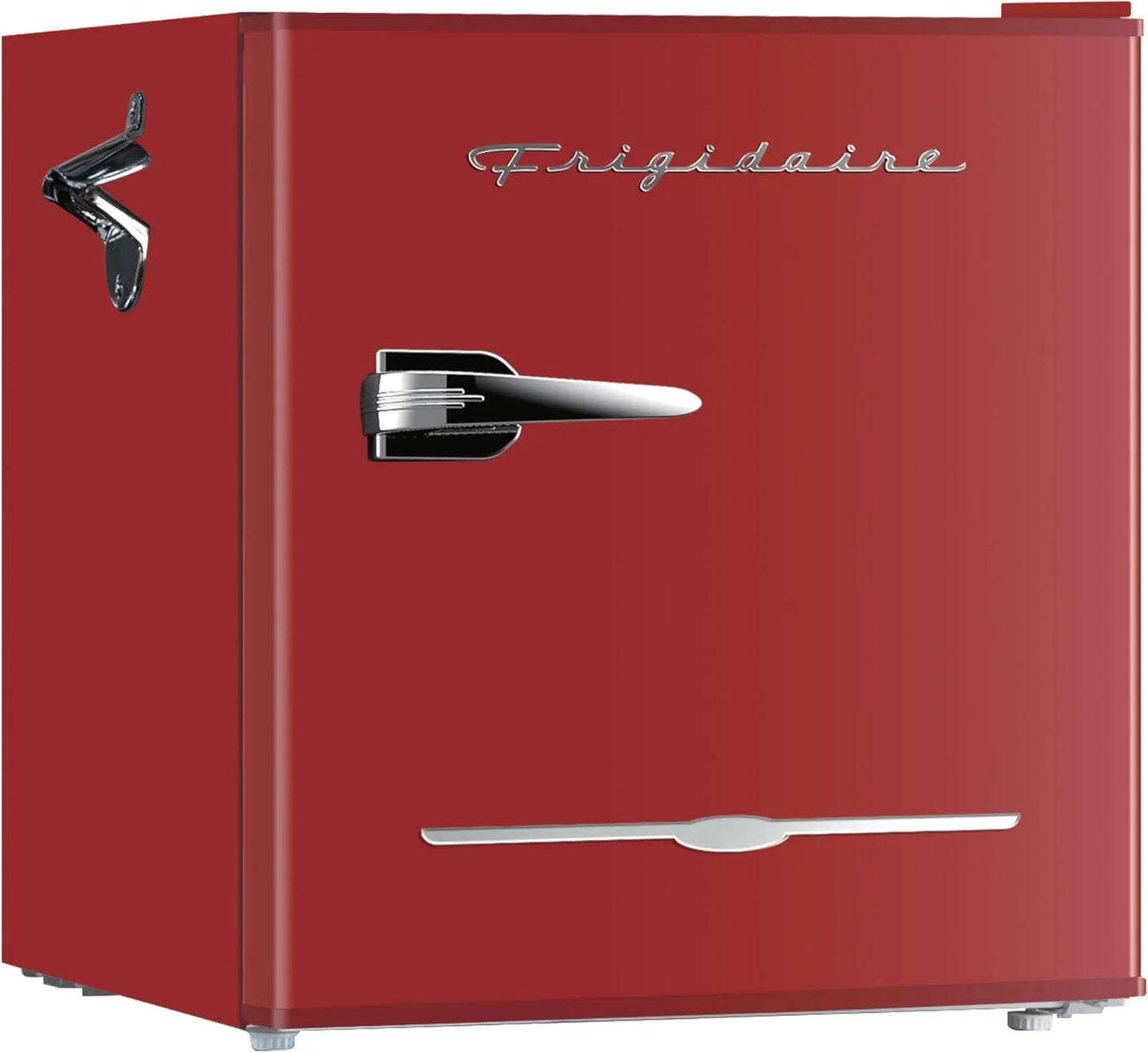 Frigidaire EFR176 Retro Compact Fridge with Chiller Mini Refrigerator with Built-in Bottle Opener for Office, Bedroom, Dorm Room or Cabin, 1.6 cu ft 16" D x 18" W x 18.5" H, Moonlight